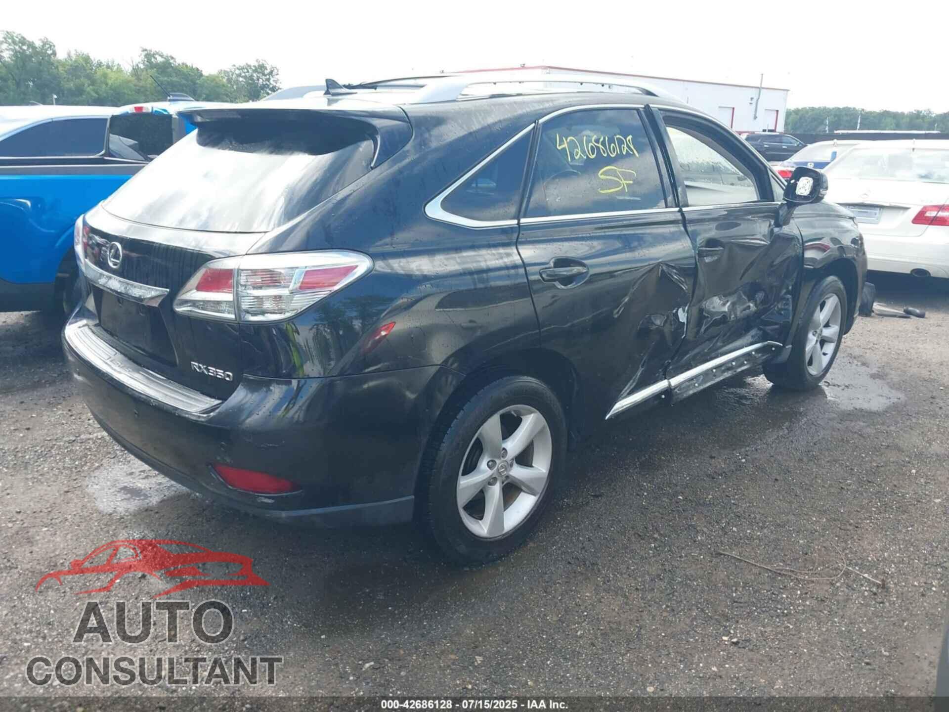 LEXUS RX 350 2012 - 2T2BK1BA4CC144719