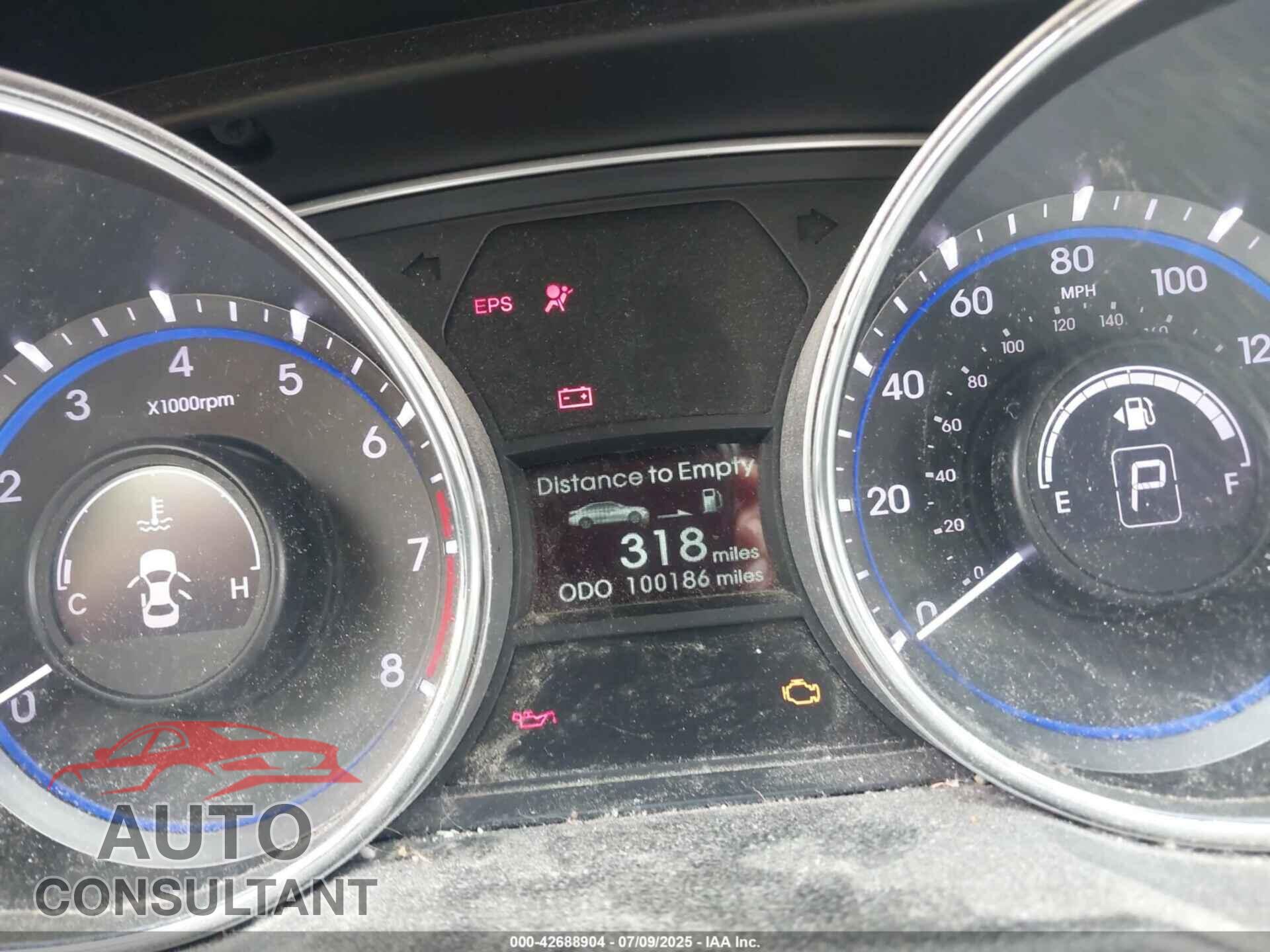 HYUNDAI SONATA 2013 - 5NPEB4AC4DH782876