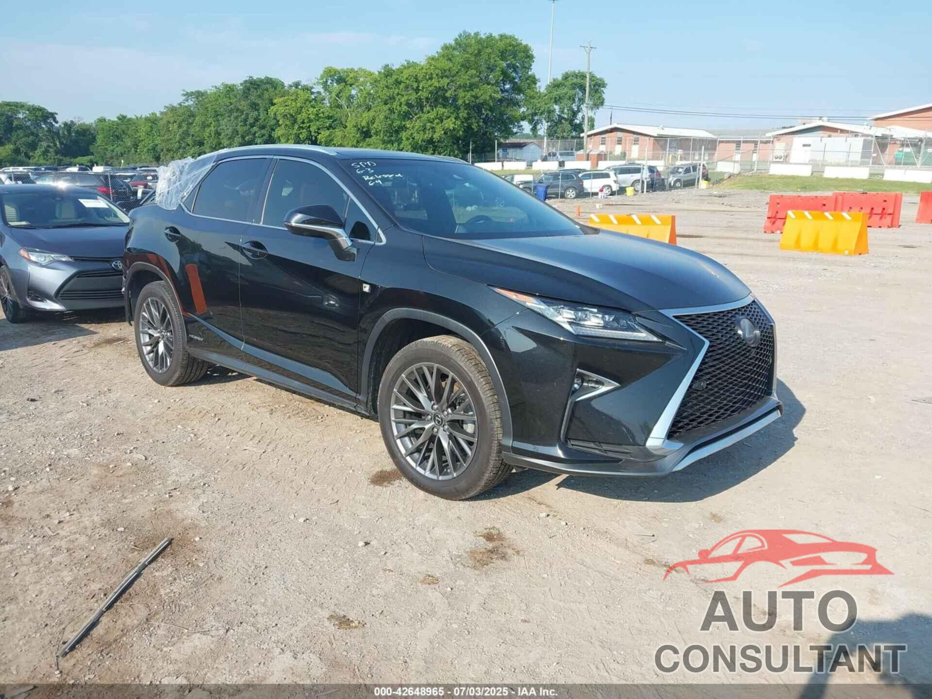 LEXUS RX 450H 2019 - 2T2BGMCA5KC031703