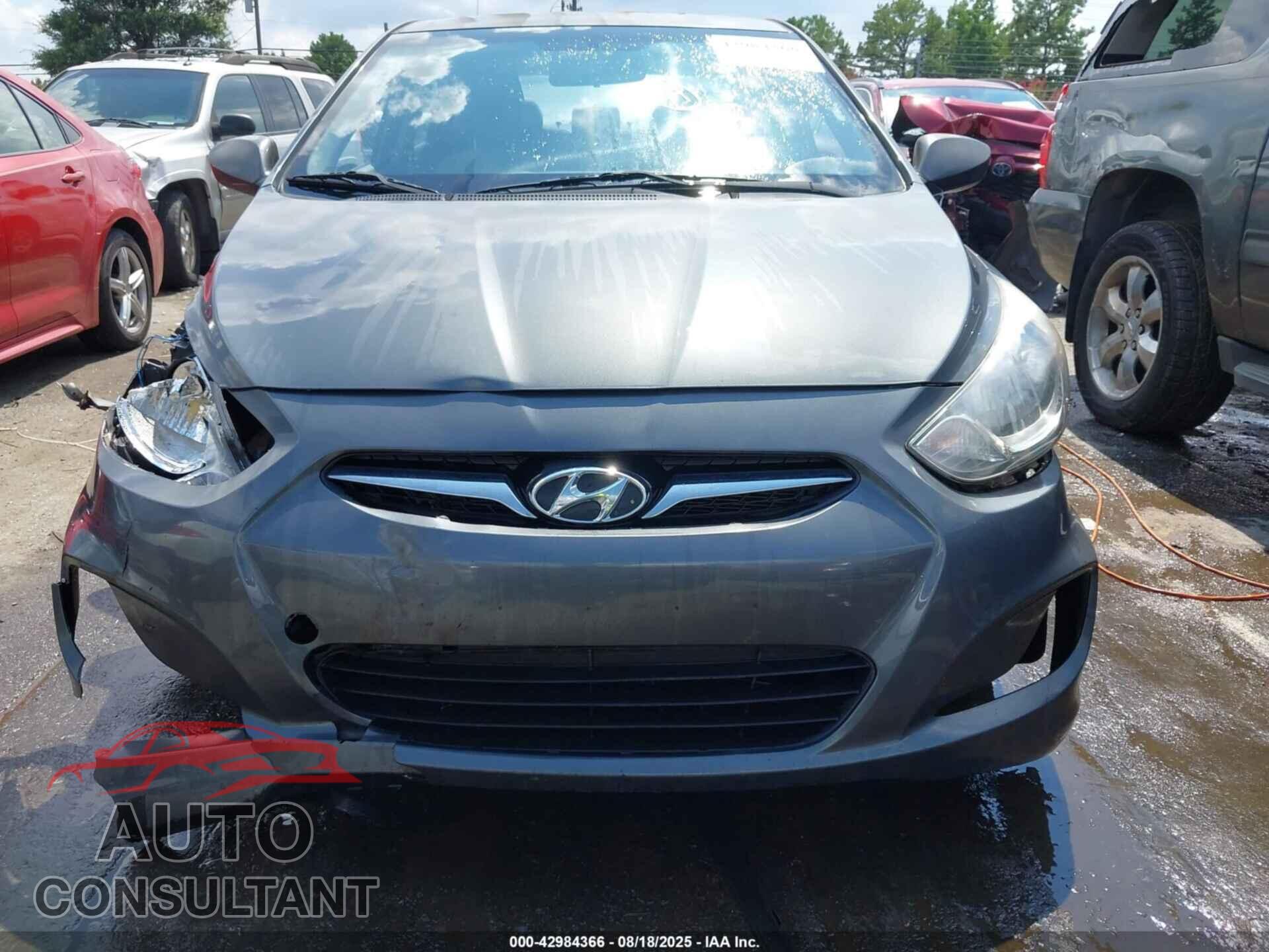 HYUNDAI ACCENT 2012 - KMHCT4AEXCU176987