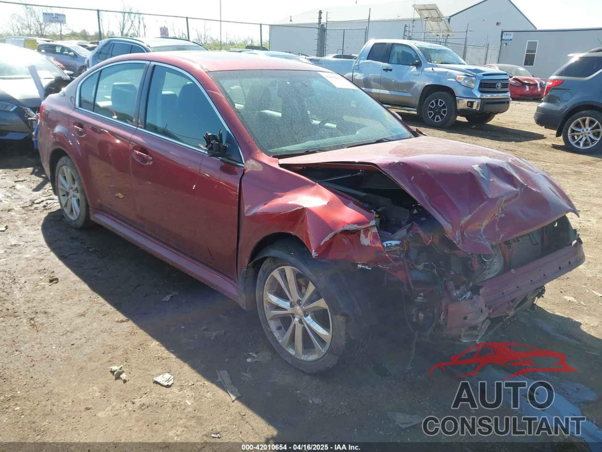 SUBARU LEGACY 2013 - 4S3BMCP69D3044429