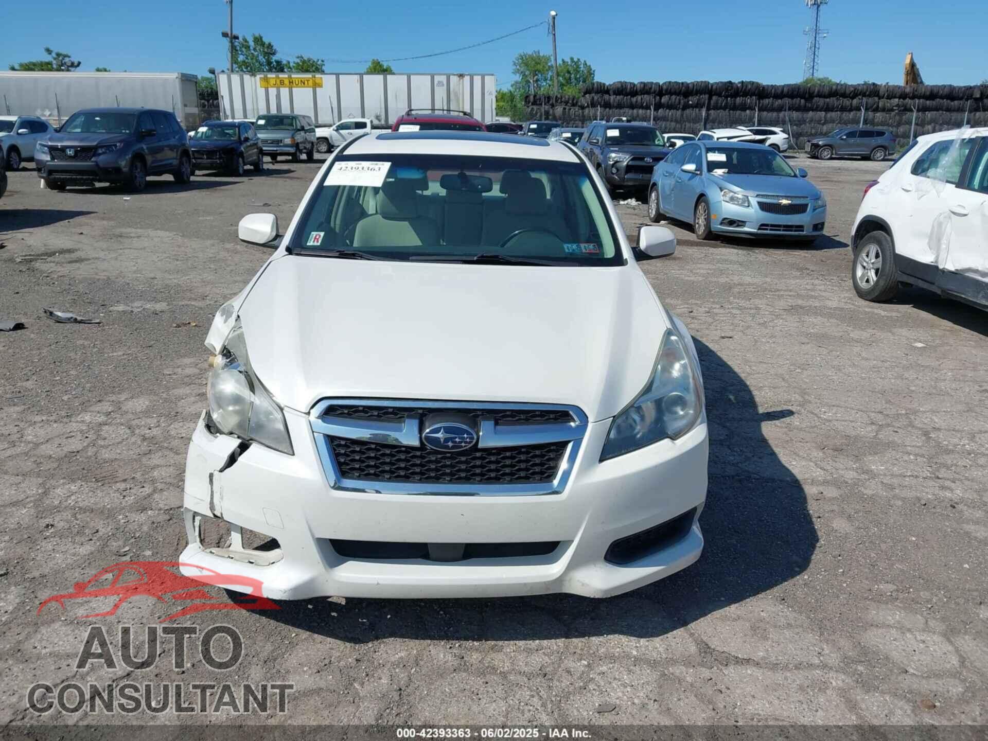 SUBARU LEGACY 2014 - 4S3BMBD68E3033499