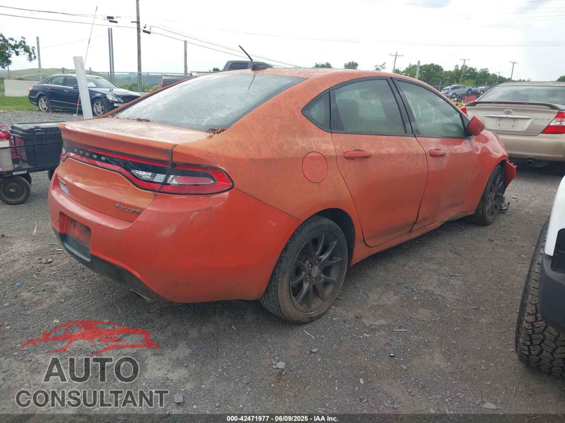 DODGE DART 2015 - 1C3CDFBB5FD374564