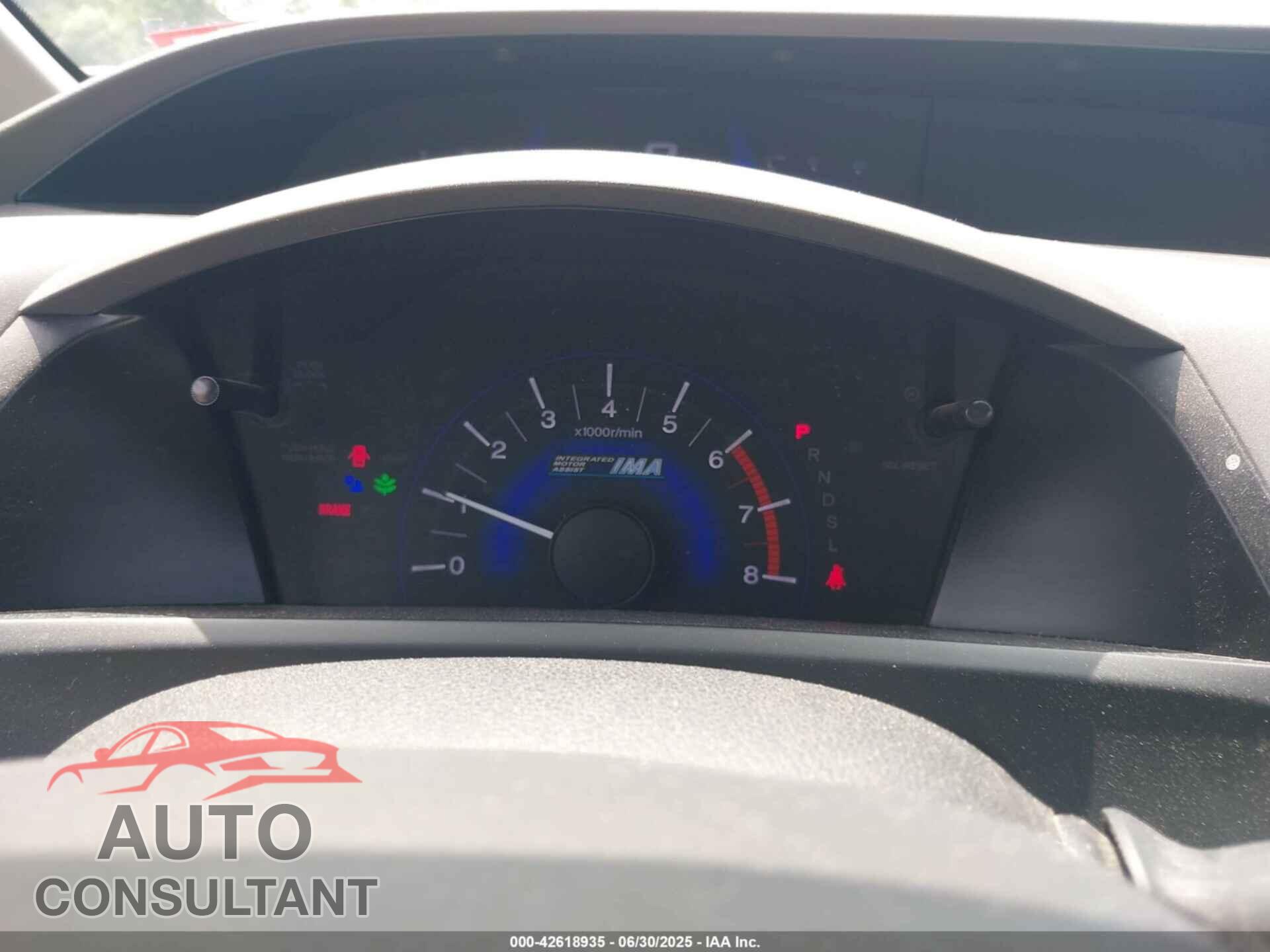 HONDA CIVIC HYBRID 2012 - JHMFB4F20CS008837