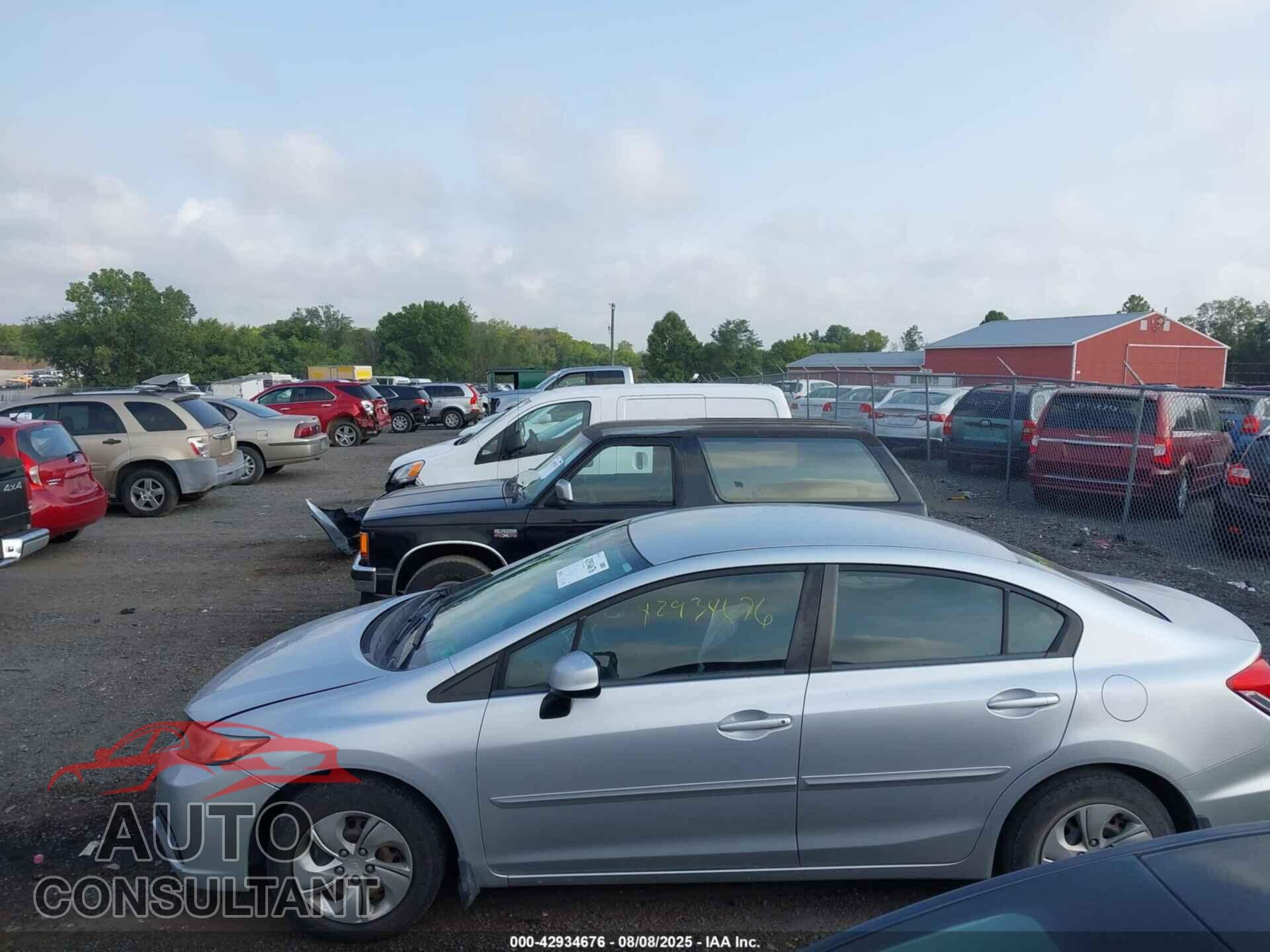 HONDA CIVIC 2013 - 2HGFB2F59DH537097