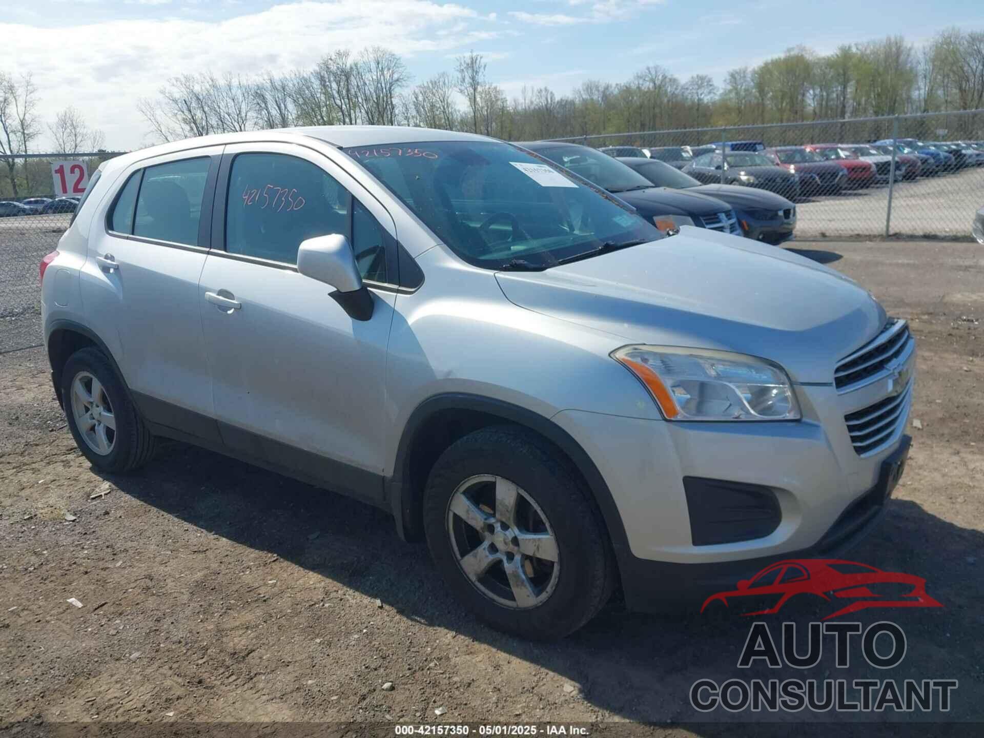 CHEVROLET TRAX 2015 - KL7CJPSB1FB078590