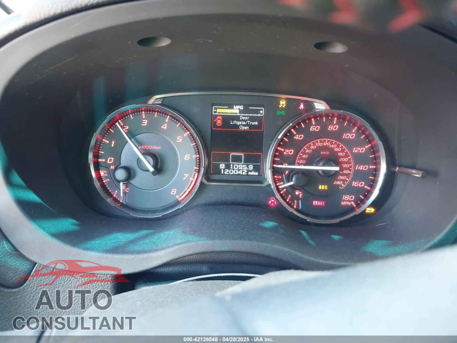 SUBARU WRX 2015 - JF1VA1A61F9808783