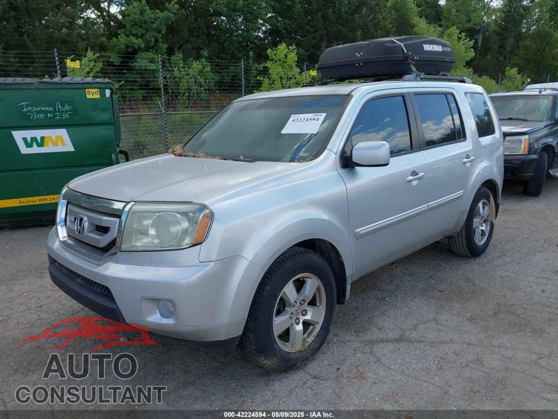 HONDA PILOT 2009 - 5FNYF48569B038257