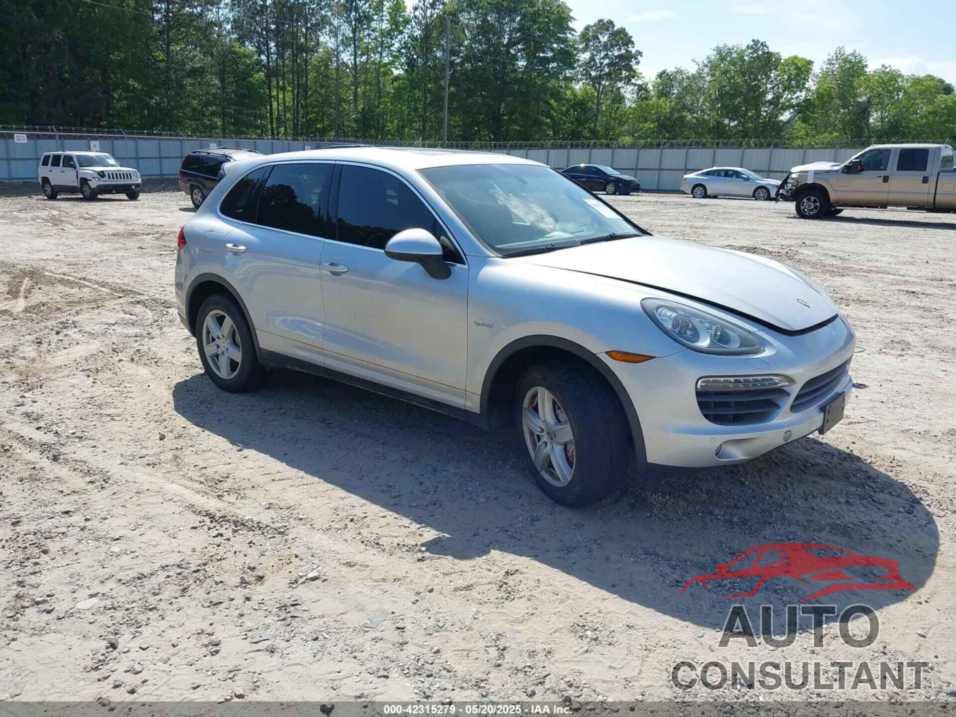 PORSCHE CAYENNE HYBRID 2012 - WP1AE2A20CLA92424