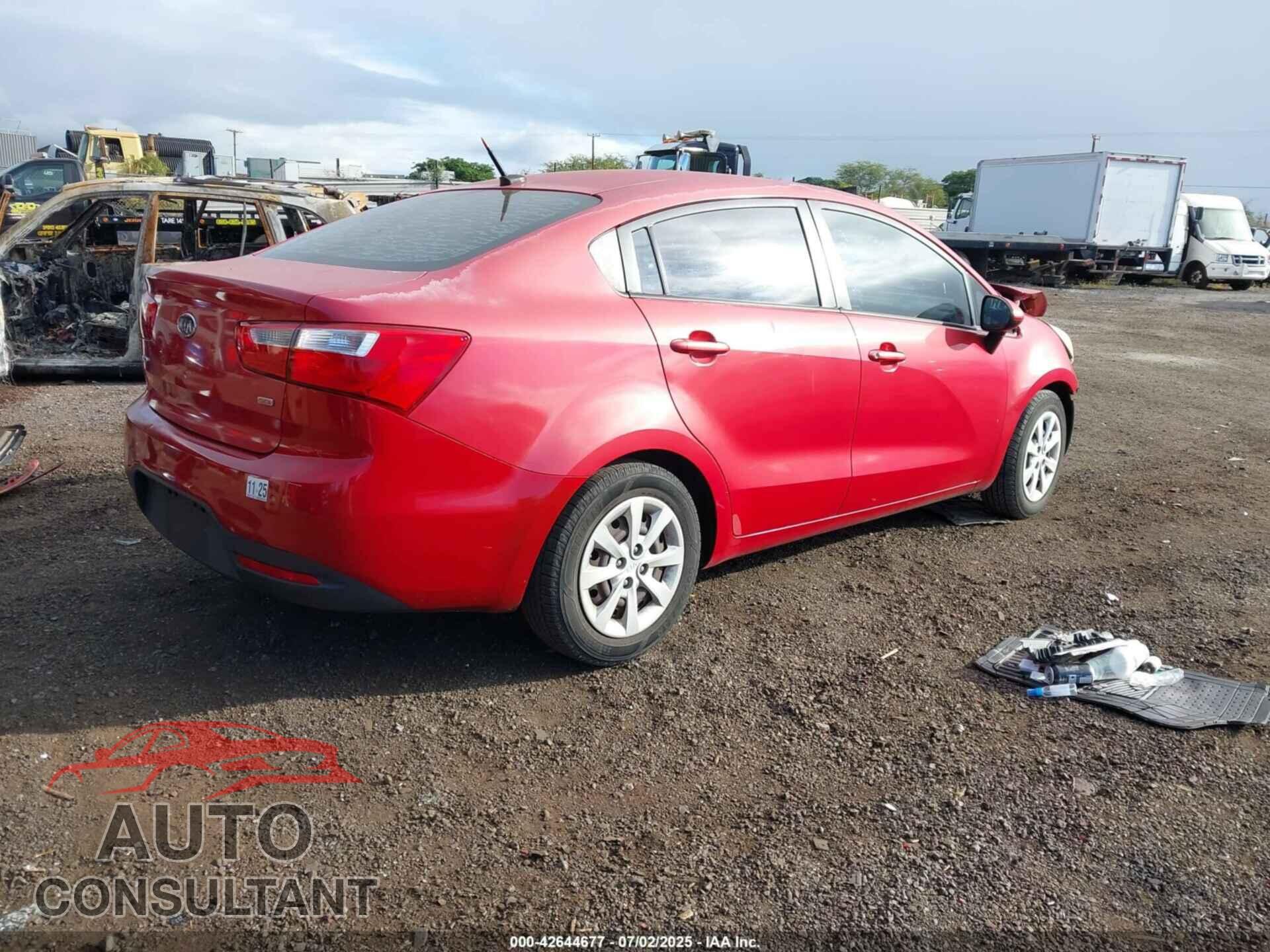 KIA RIO 2012 - KNADM4A37C6044291