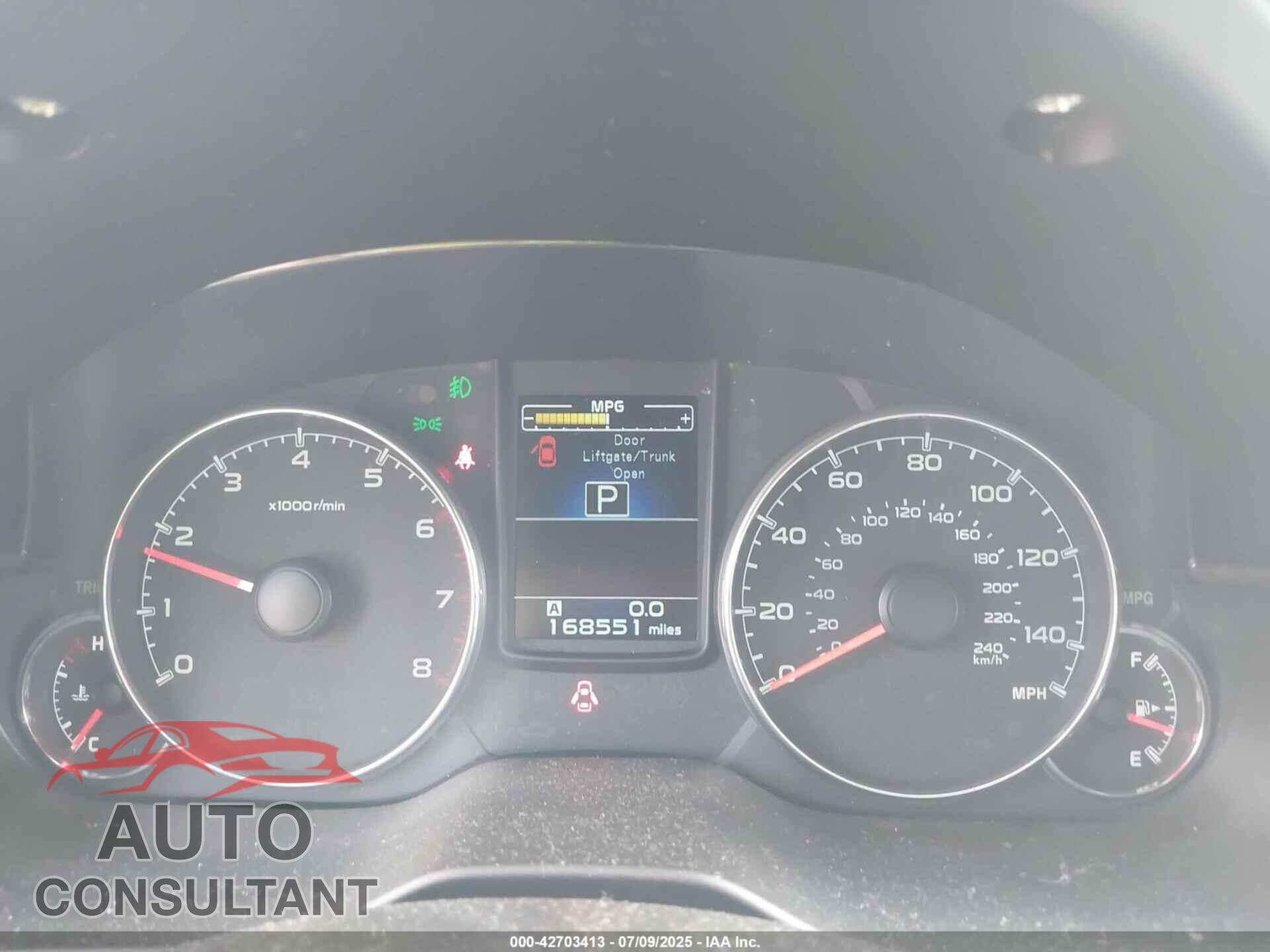 SUBARU OUTBACK 2013 - 4S4BRBSC5D3245717