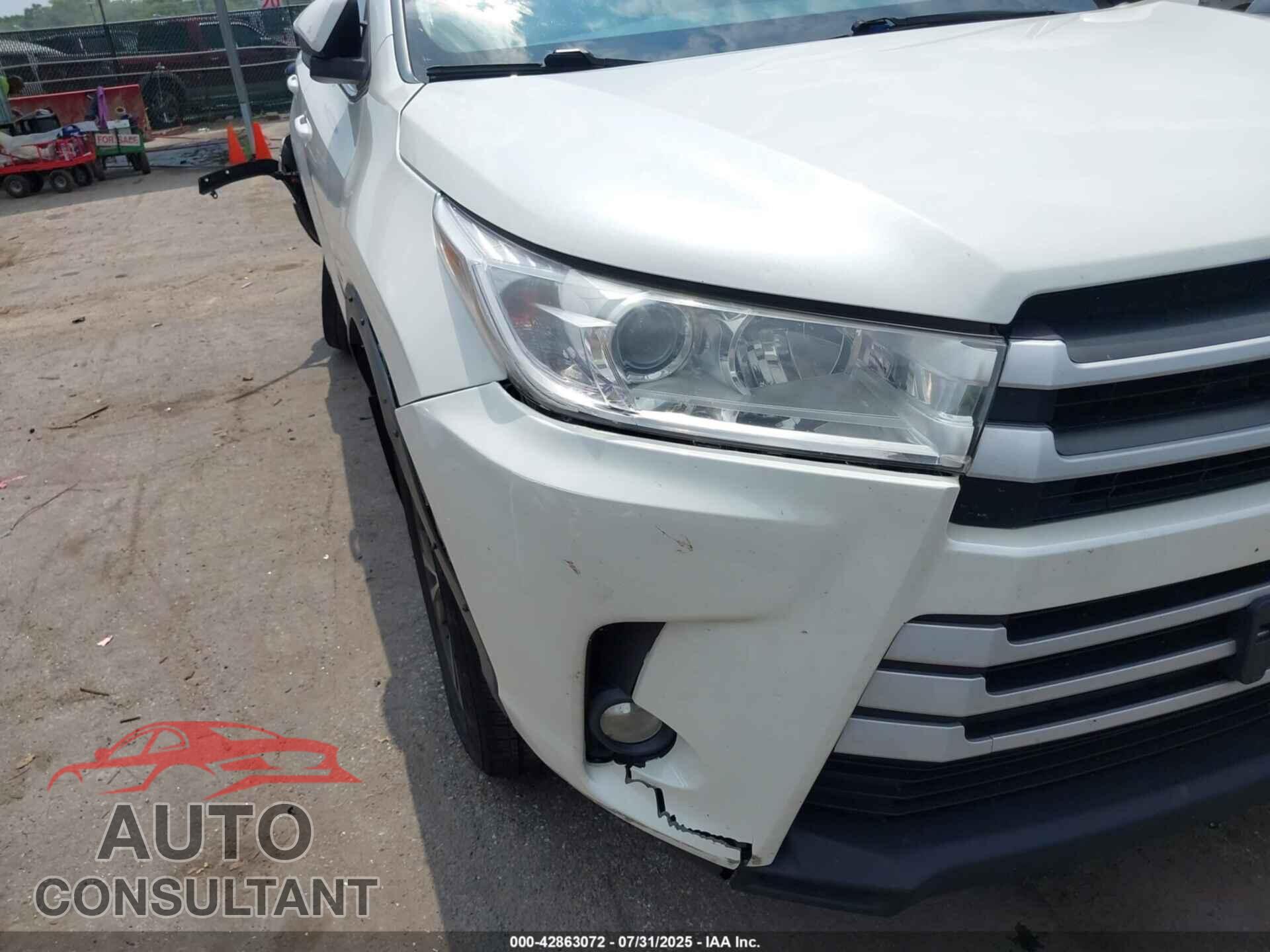 TOYOTA HIGHLANDER 2017 - 5TDBZRFH7HS456148