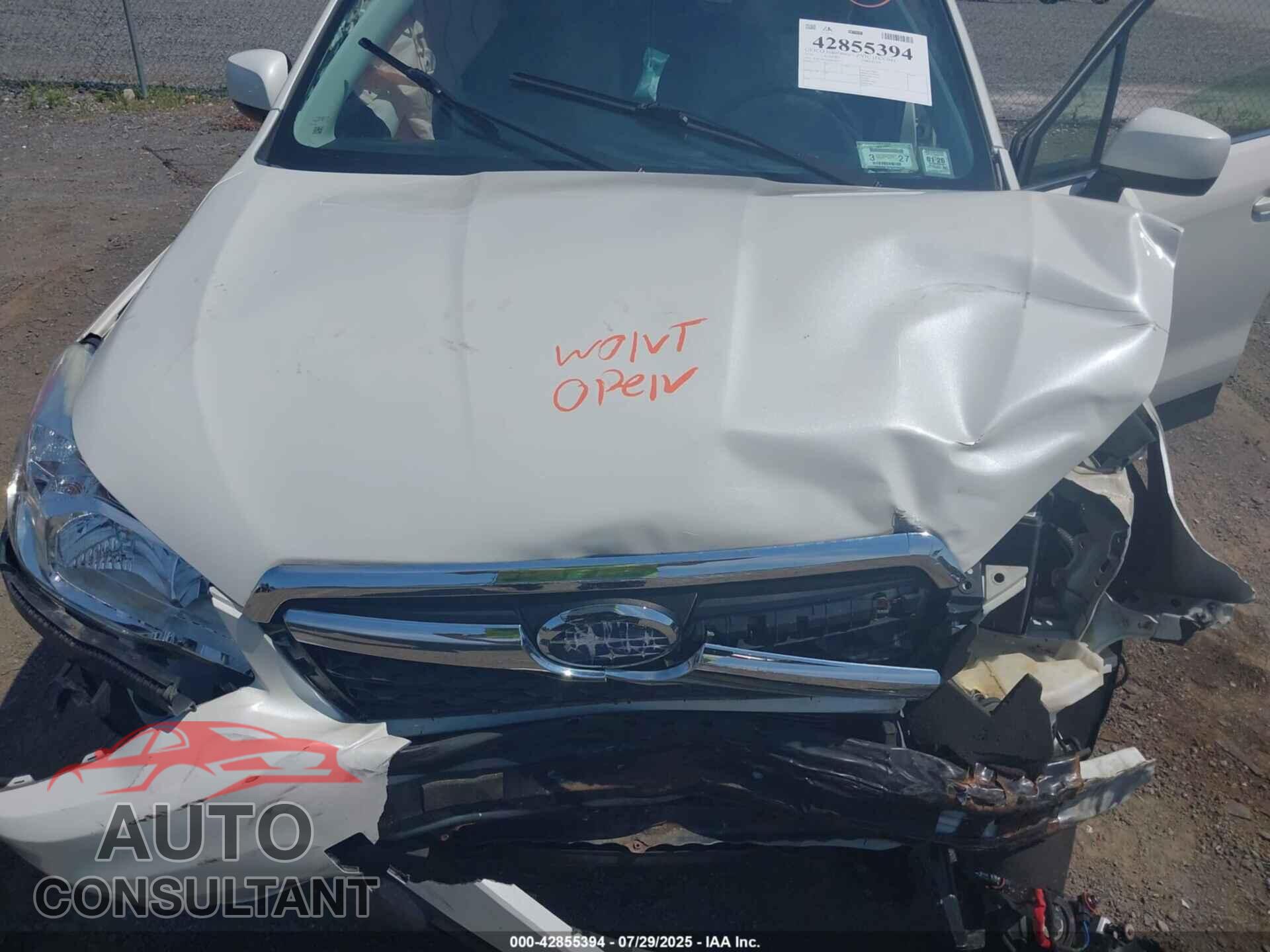SUBARU FORESTER 2016 - JF2SJAHC9GH558923