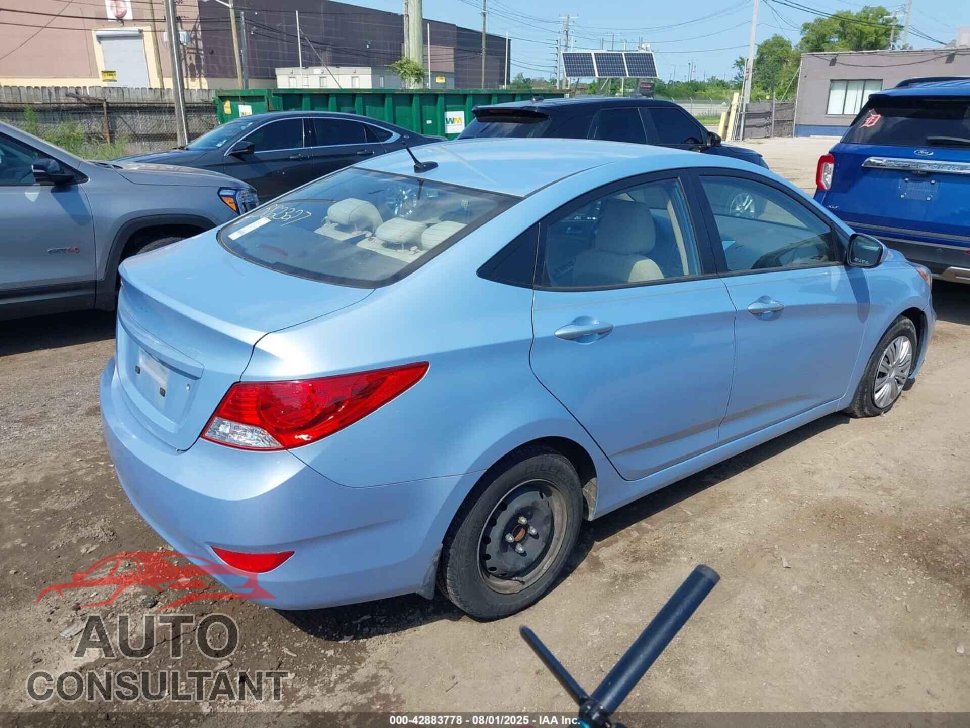 HYUNDAI ACCENT 2013 - KMHCT4AE2DU582327