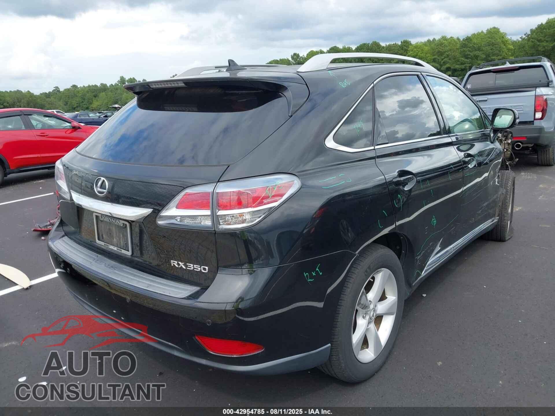 LEXUS RX 350 2013 - 2T2BK1BA2DC189997