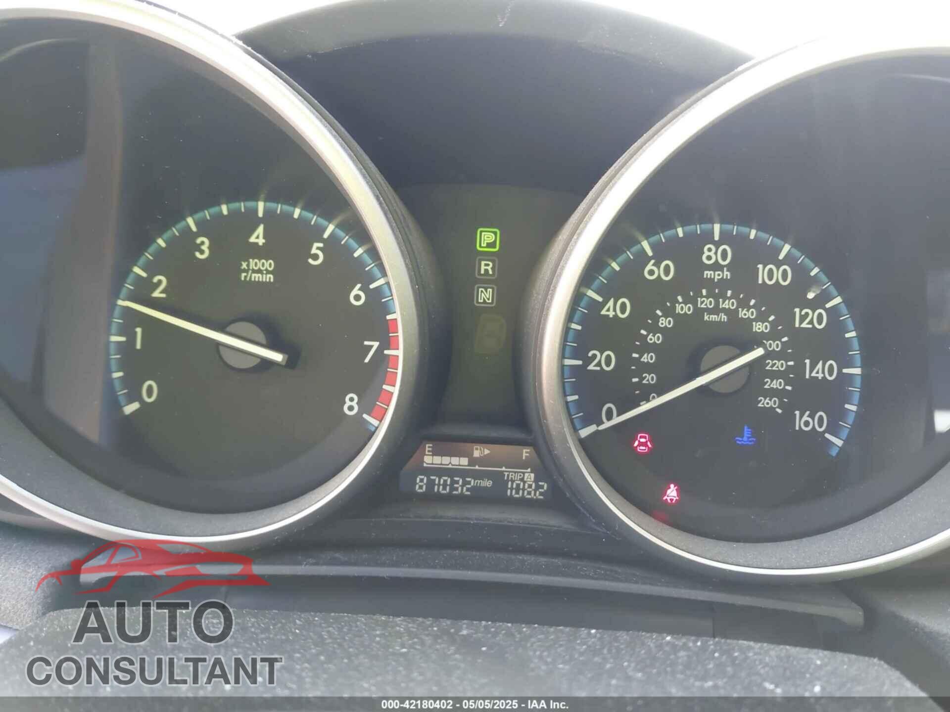 MAZDA MAZDA3 2012 - JM1BL1V77C1640555