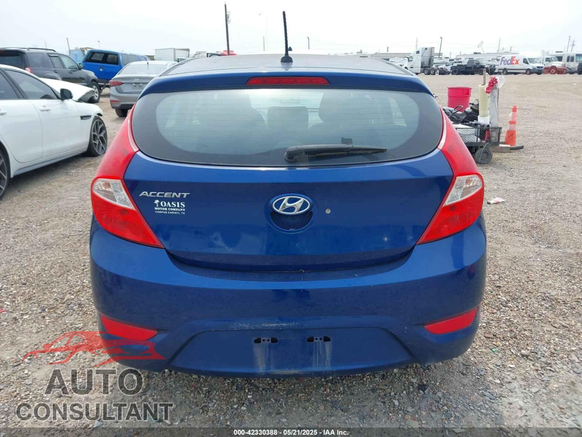 HYUNDAI ACCENT 2016 - KMHCT5AE7GU261104