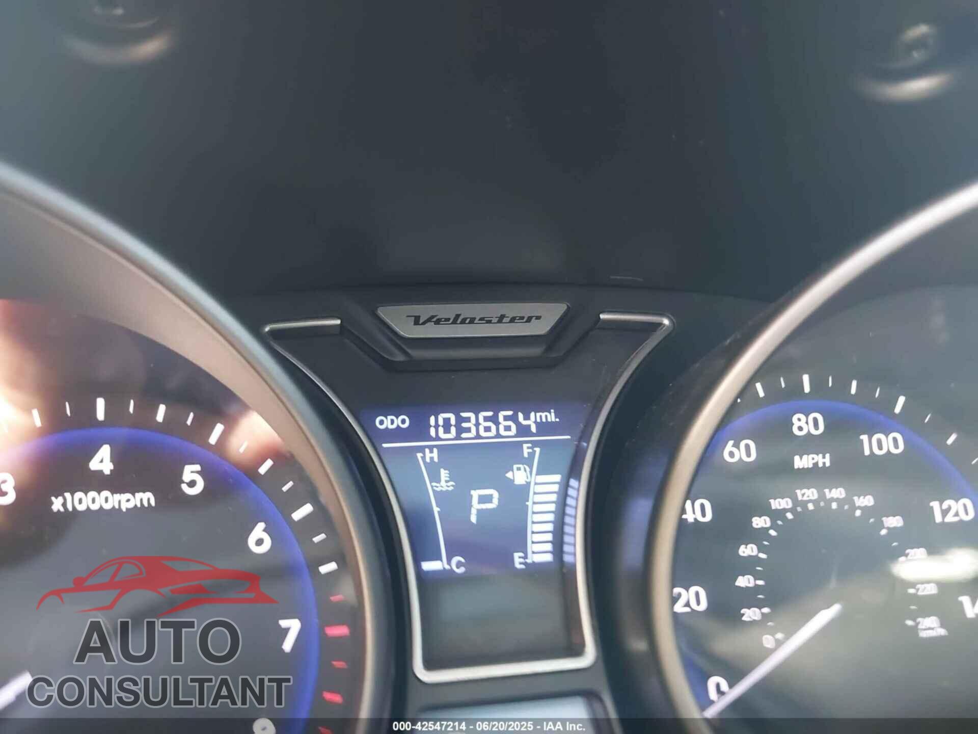 HYUNDAI VELOSTER 2014 - KMHTC6AE0EU207064