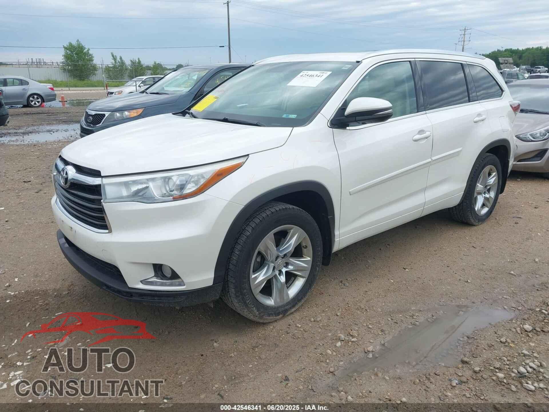 TOYOTA HIGHLANDER 2015 - 5TDDKRFH2FS073390