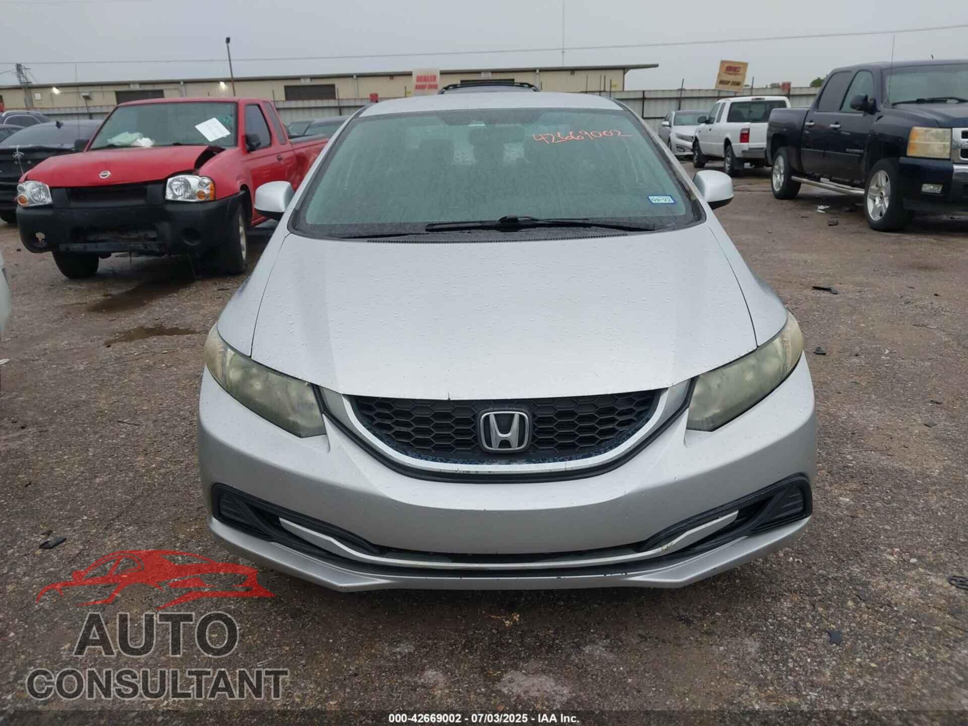 HONDA CIVIC 2013 - 19XFB2F54DE027234