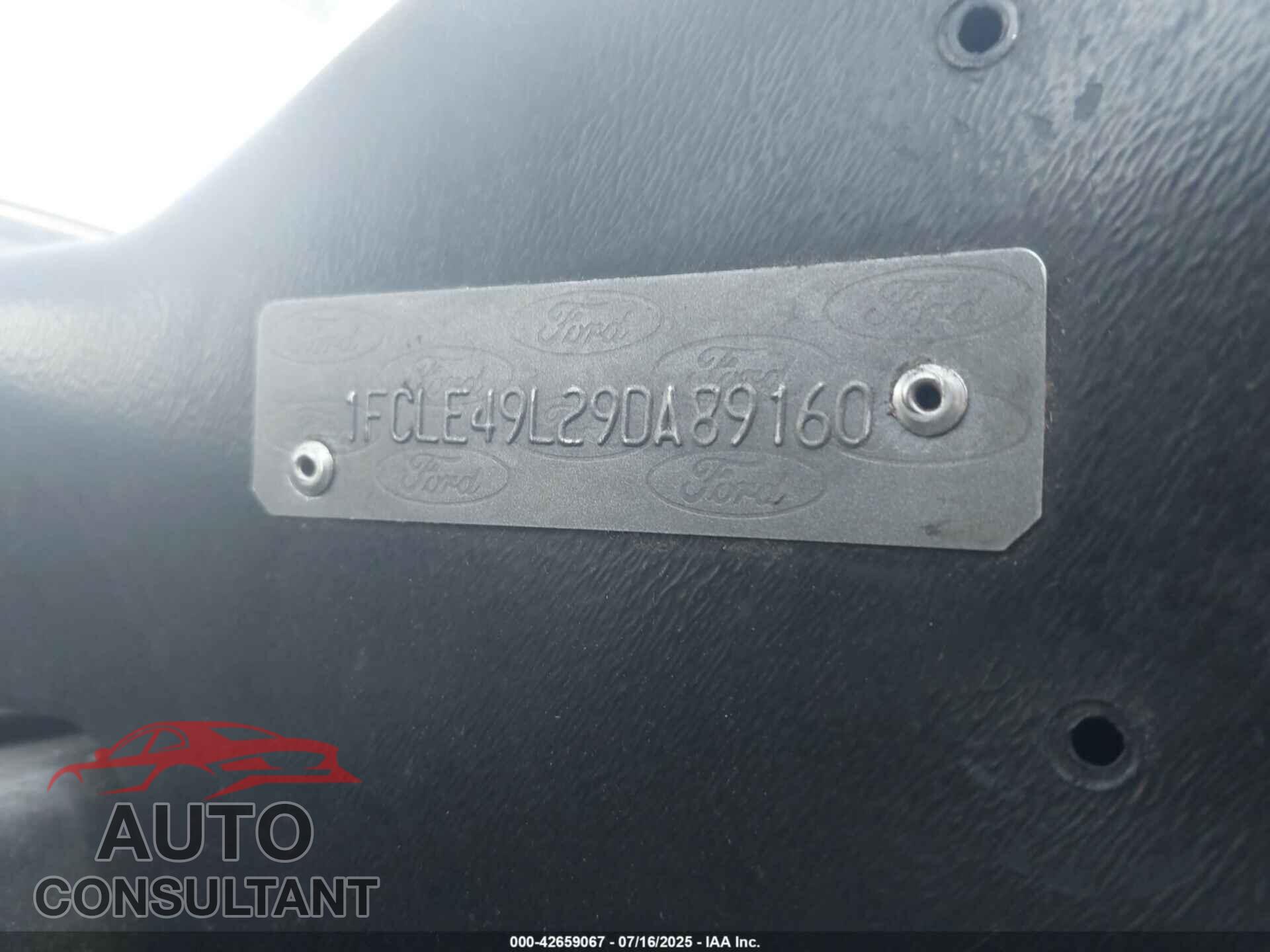 FORD E-450 STRIPPED 2009 - 1FCLE49L29DA89160