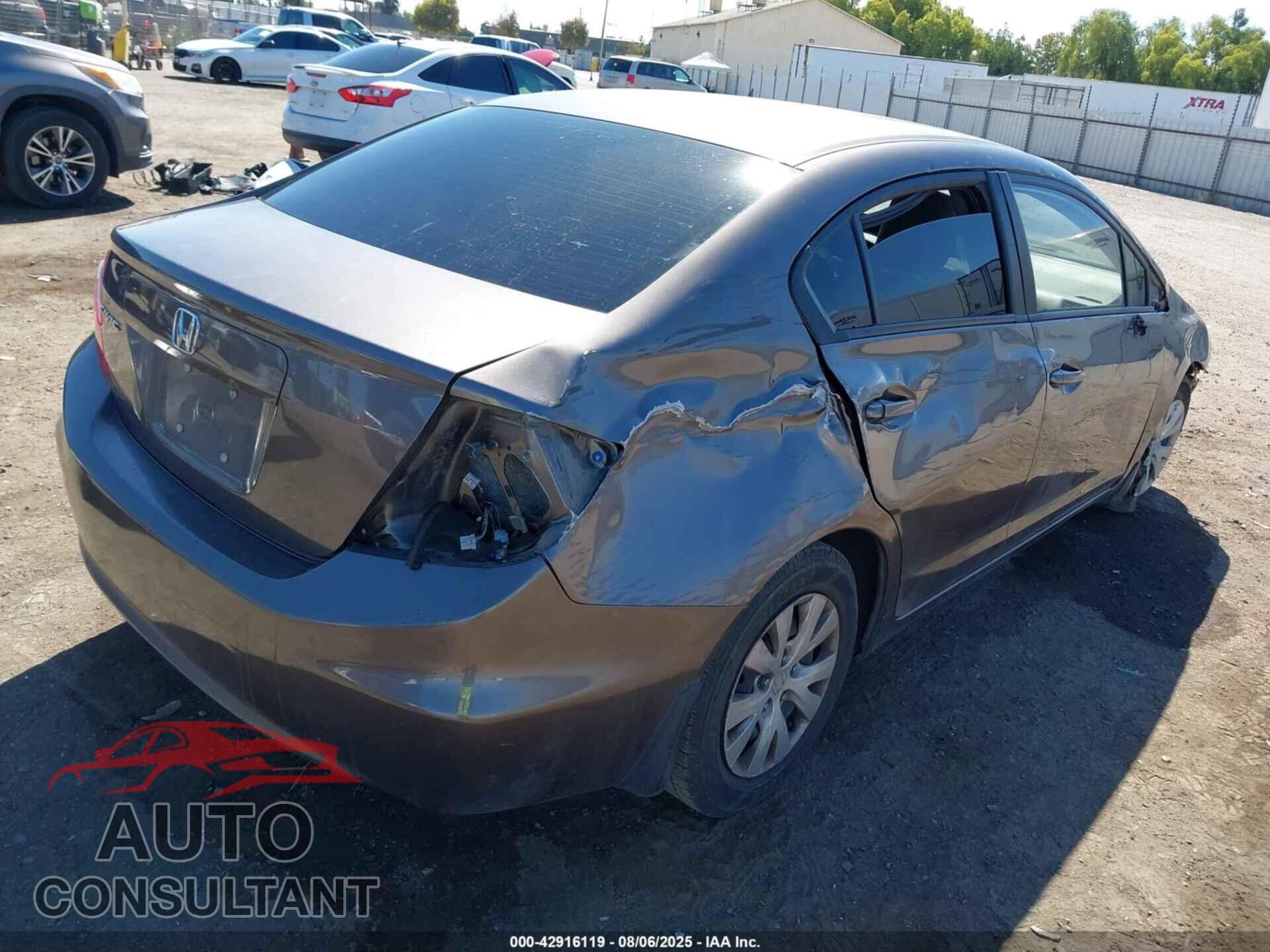HONDA CIVIC 2012 - 19XFB2F58CE352595