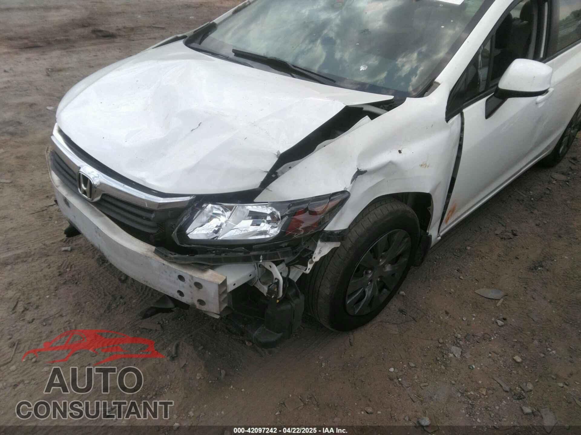 HONDA CIVIC 2012 - 19XFB2F59CE043024