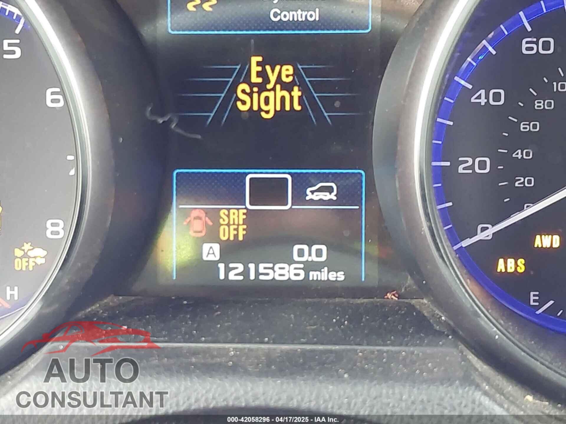 SUBARU OUTBACK 2015 - 4S4BSENC3F3243985