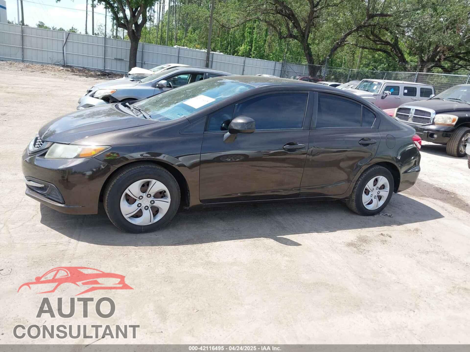 HONDA CIVIC 2013 - 2HGFB2F54DH511717