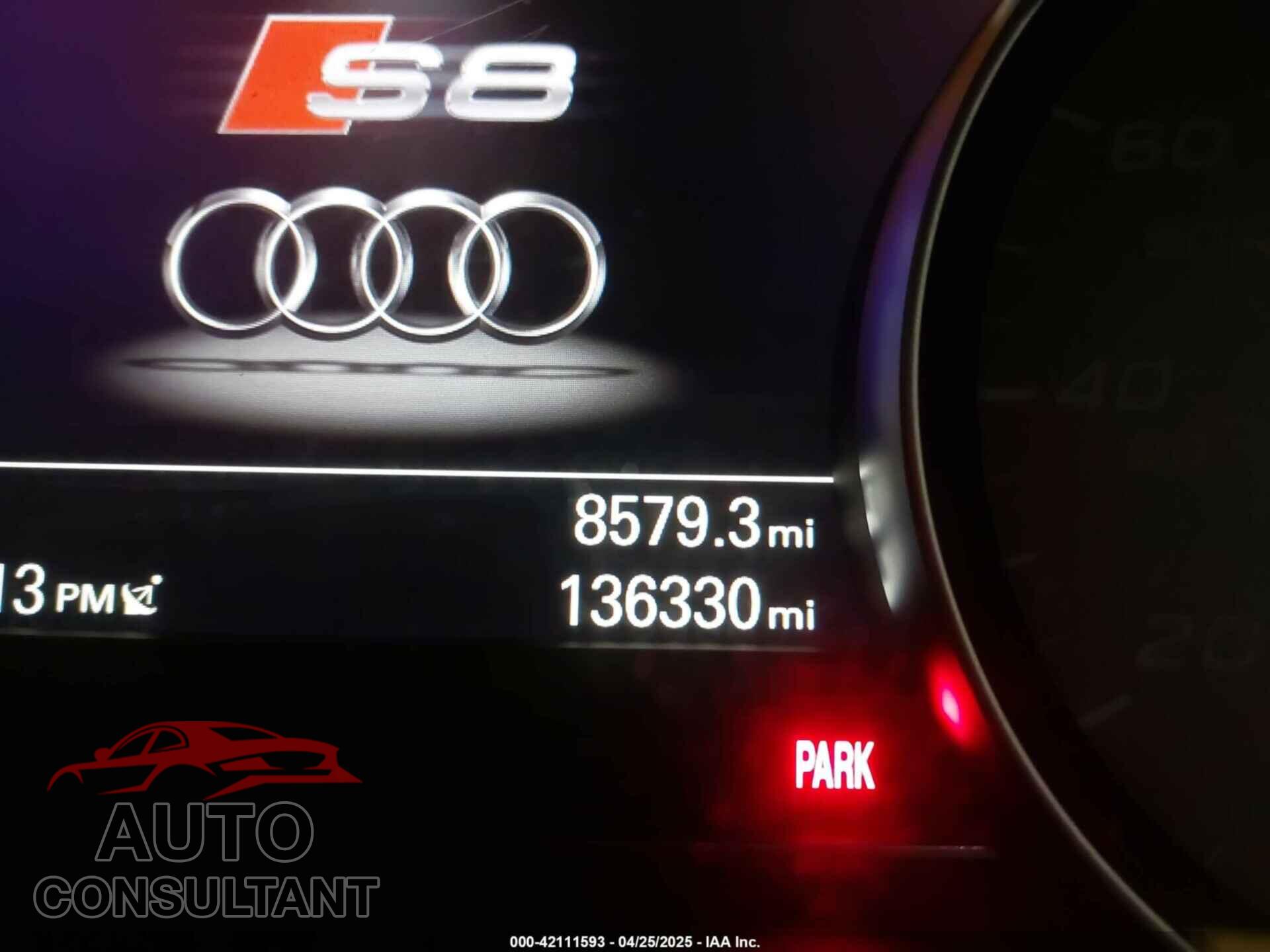 AUDI S8 2016 - WAUJSAFD6GN001243