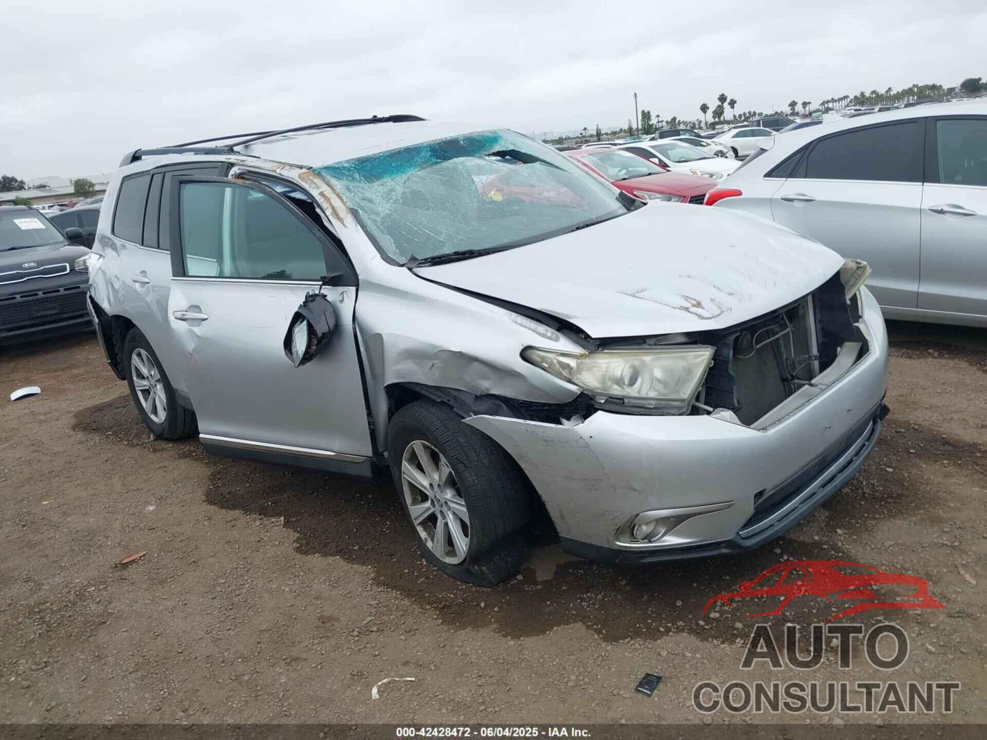 TOYOTA HIGHLANDER 2013 - 5TDZK3EH3DS118256