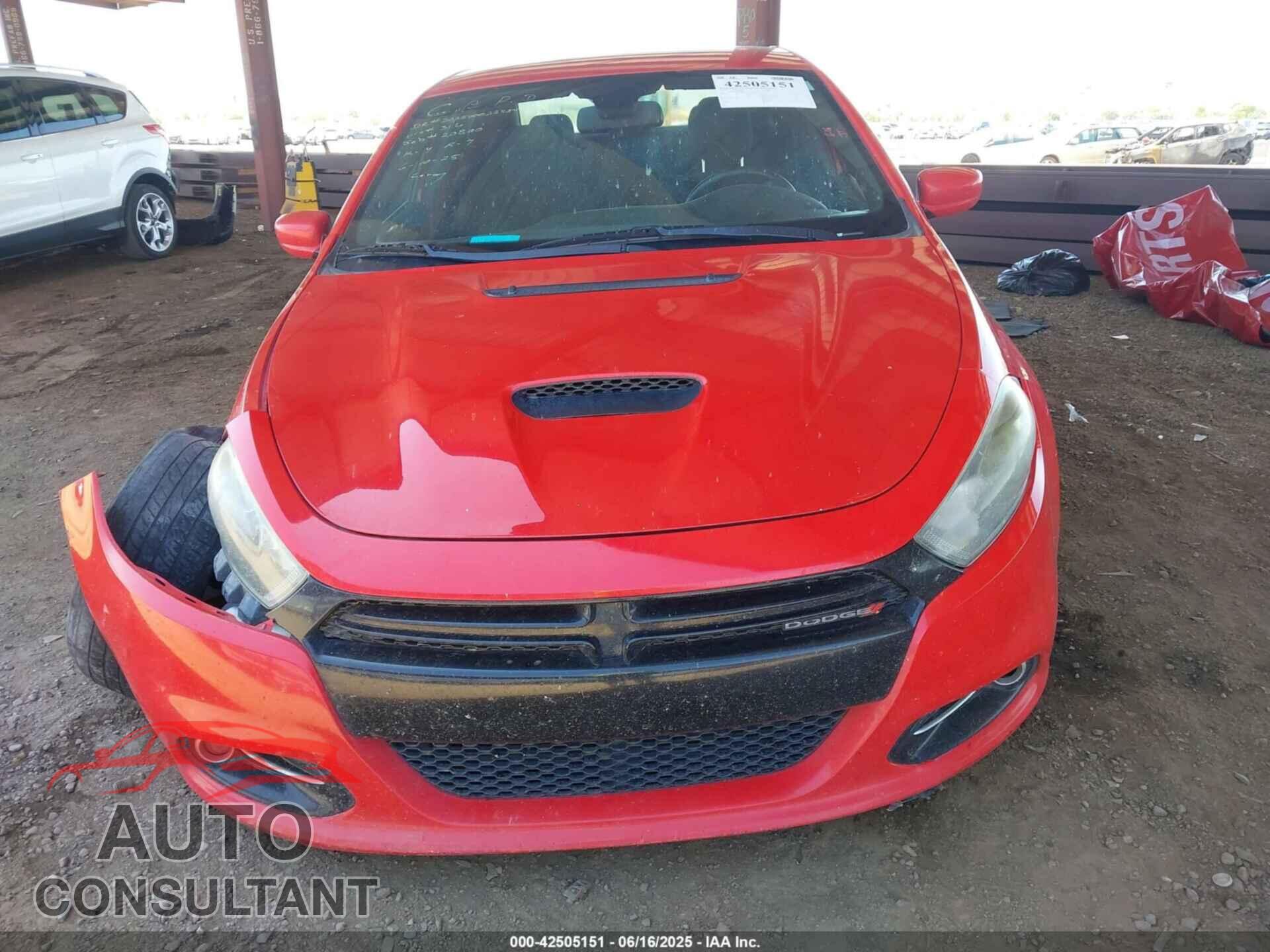 DODGE DART 2016 - 1C3CDFBB9GD644316
