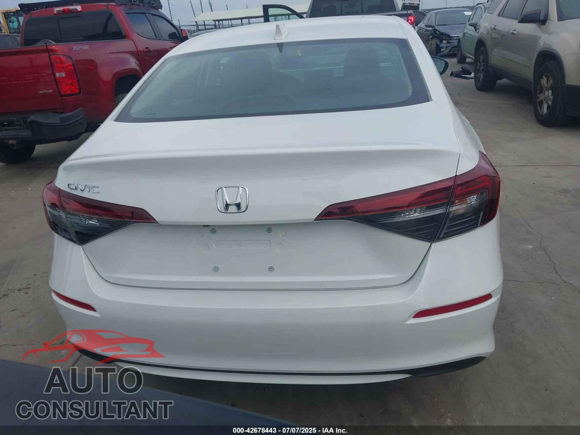 HONDA CIVIC 2025 - 2HGFE2F27SH590052