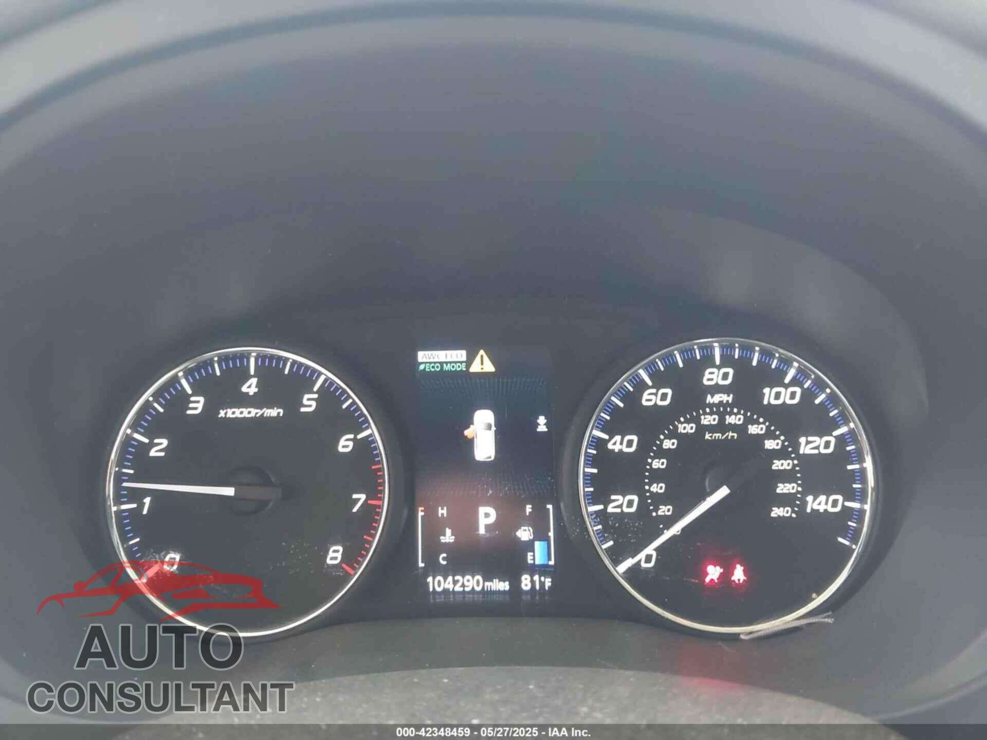 MITSUBISHI OUTLANDER 2018 - JA4AZ3A30JZ043006