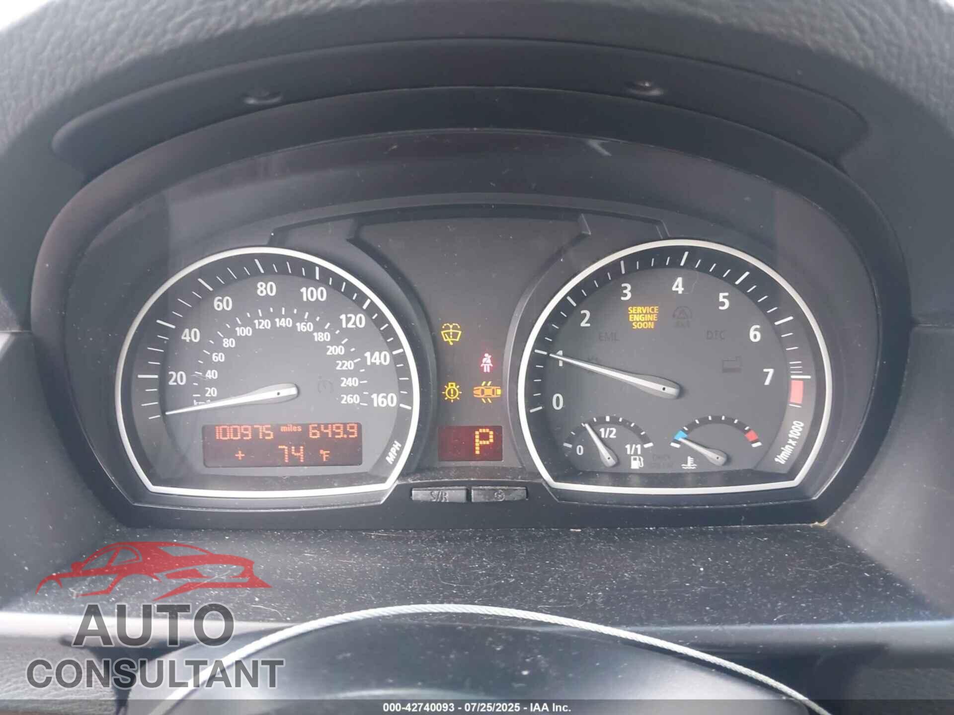 BMW X3 2010 - WBXPC9C46AWJ37065