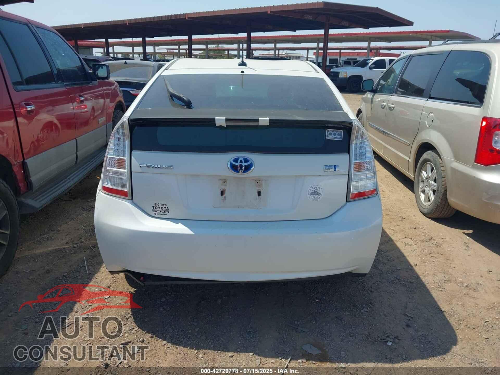 TOYOTA PRIUS 2011 - JTDKN3DU2B5368730