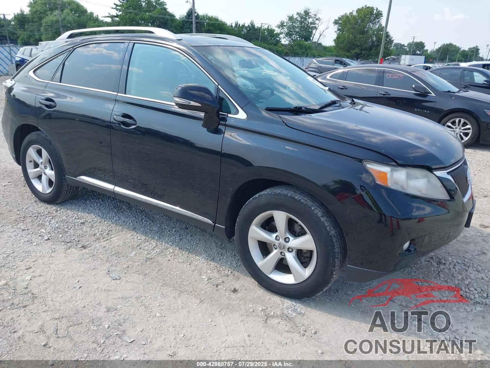 LEXUS RX 350 2010 - 2T2BK1BA8AC069942