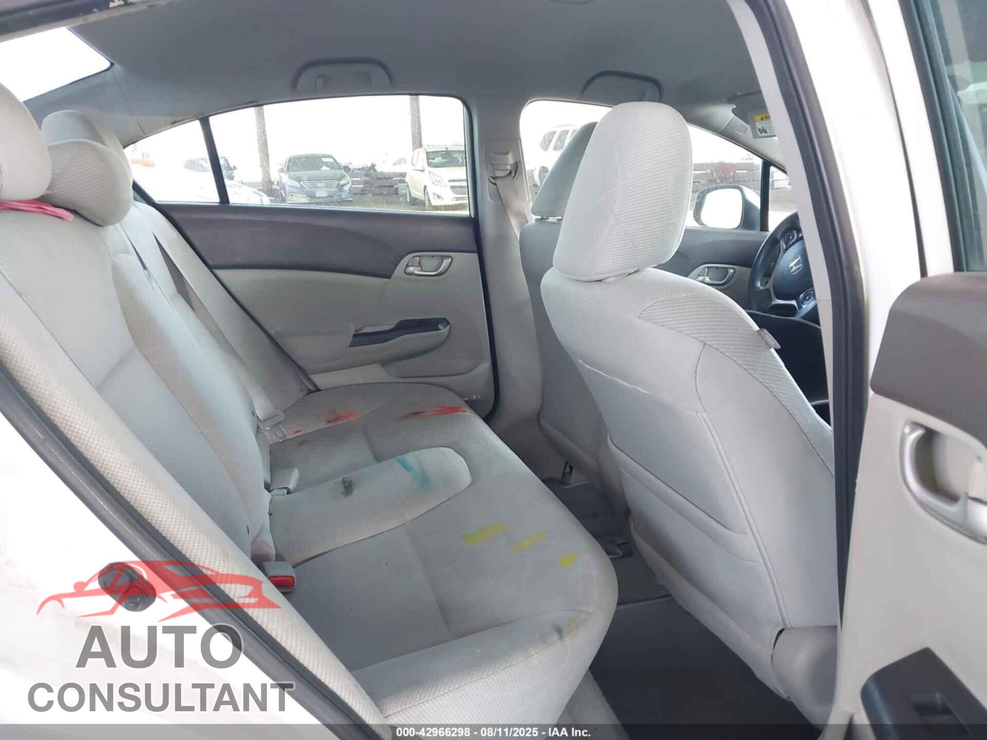 HONDA CIVIC 2012 - 2HGFB2F62CH319364