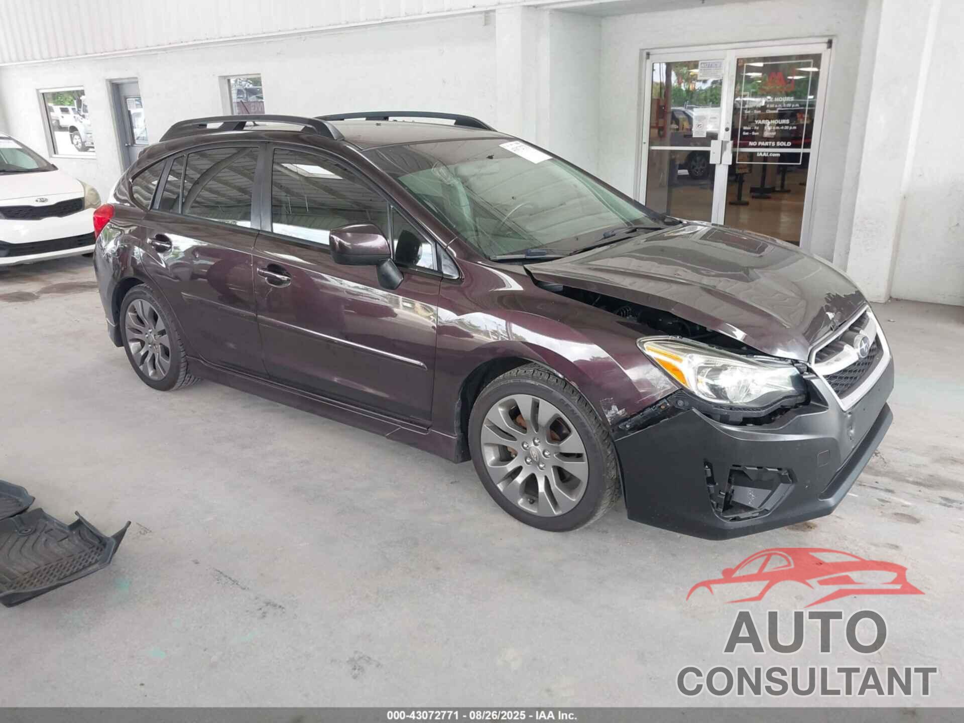 SUBARU IMPREZA 2013 - JF1GPAL64DH829800