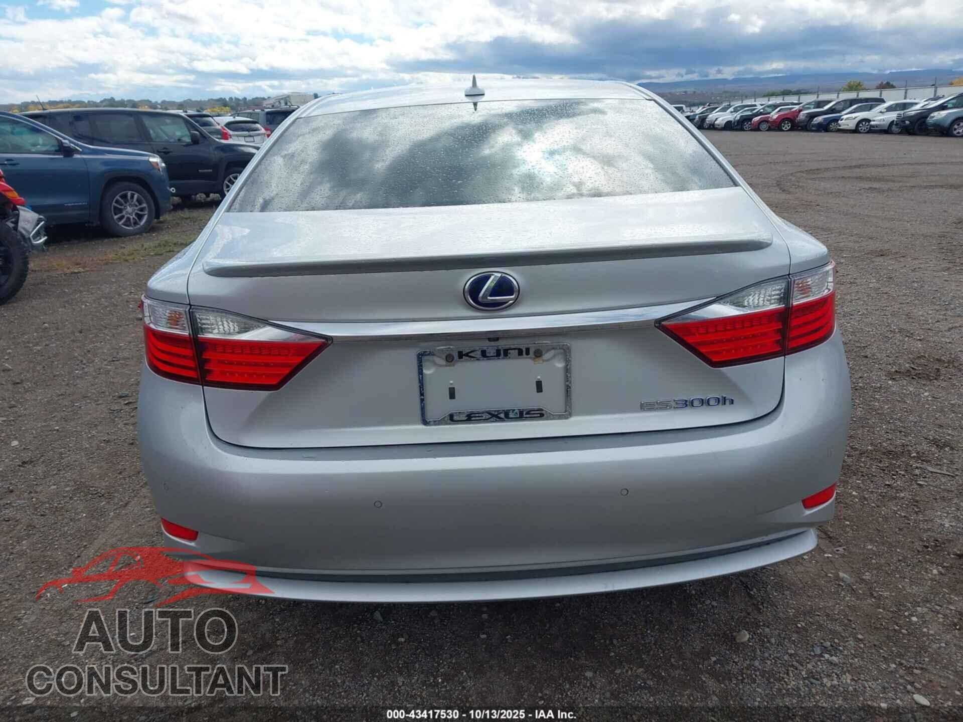 LEXUS ES 300H 2013 - JTHBW1GG1D2019410