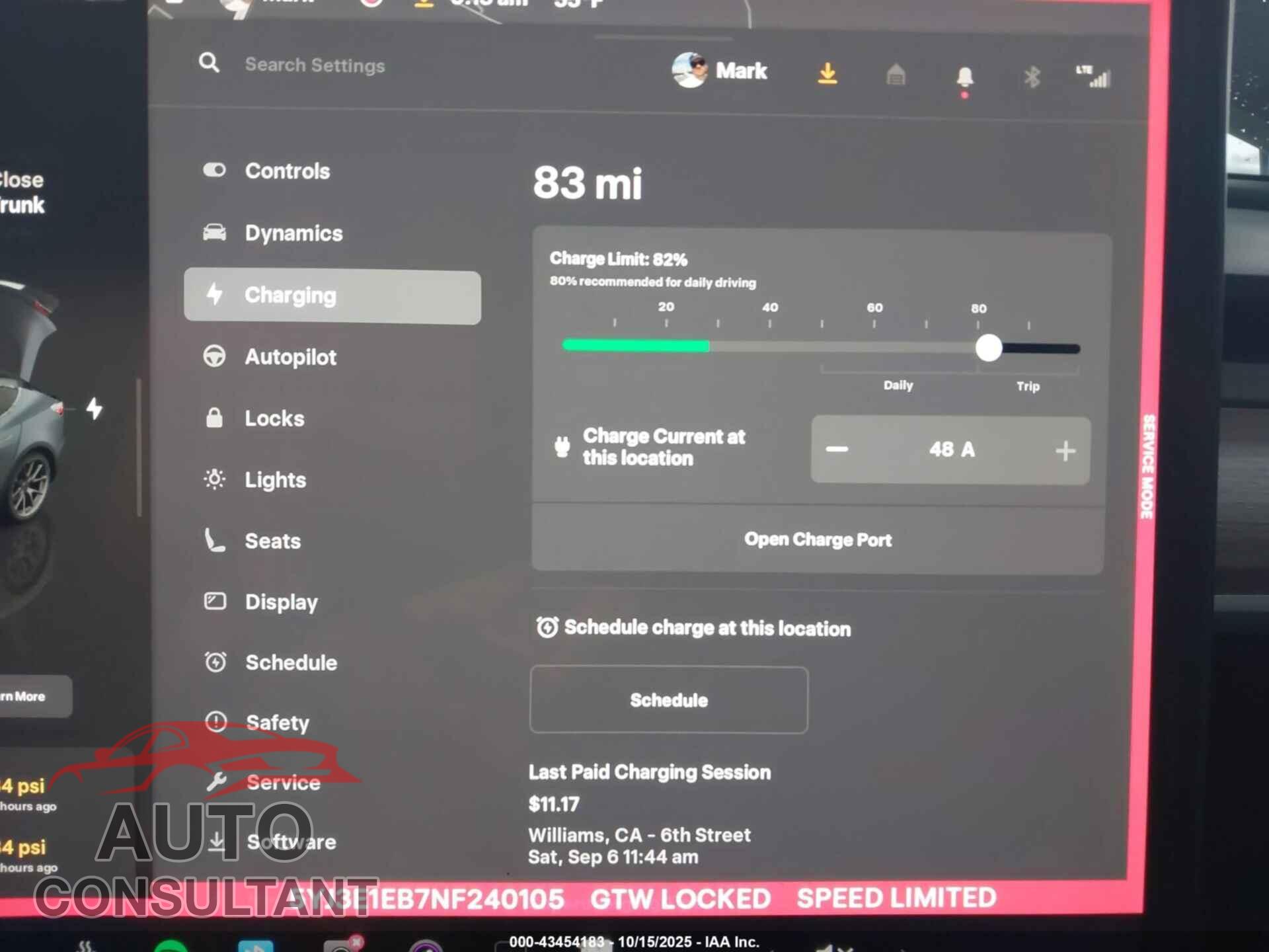 TESLA MODEL 3 2022 - 5YJ3E1EB7NF240105