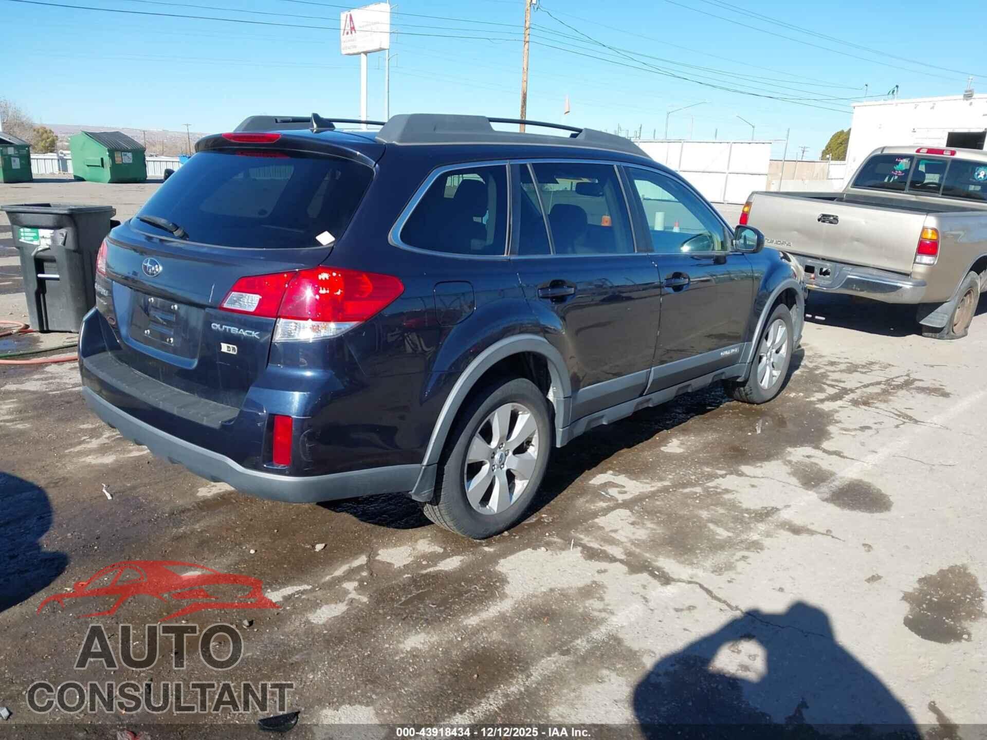 SUBARU OUTBACK 2012 - 4S4BRCKC9C3249418
