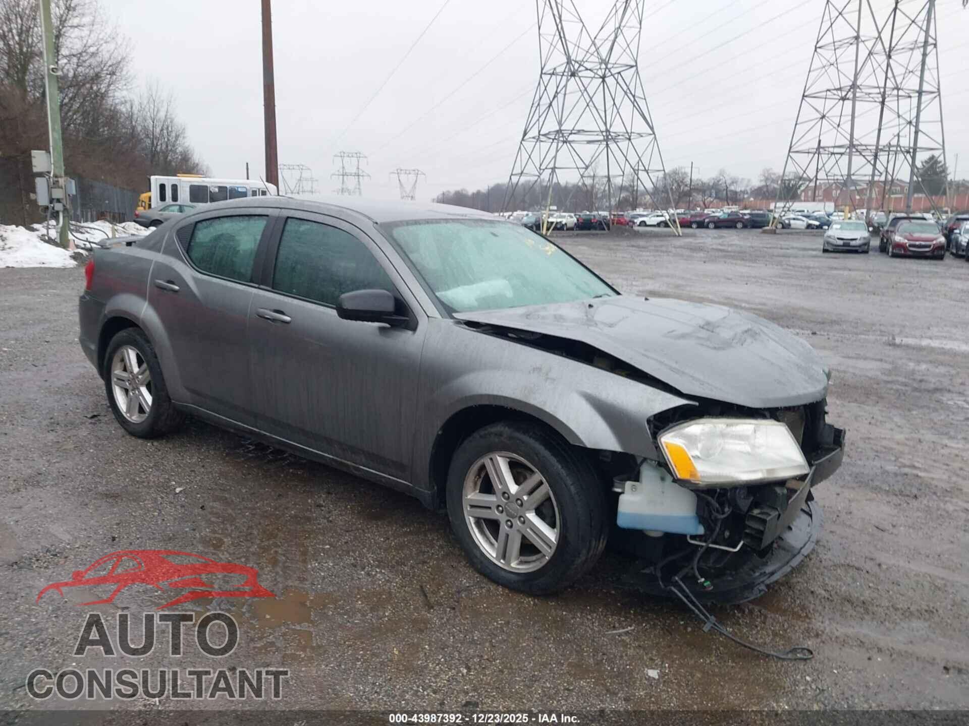 DODGE AVENGER 2013 - 1C3CDZCB9DN768141