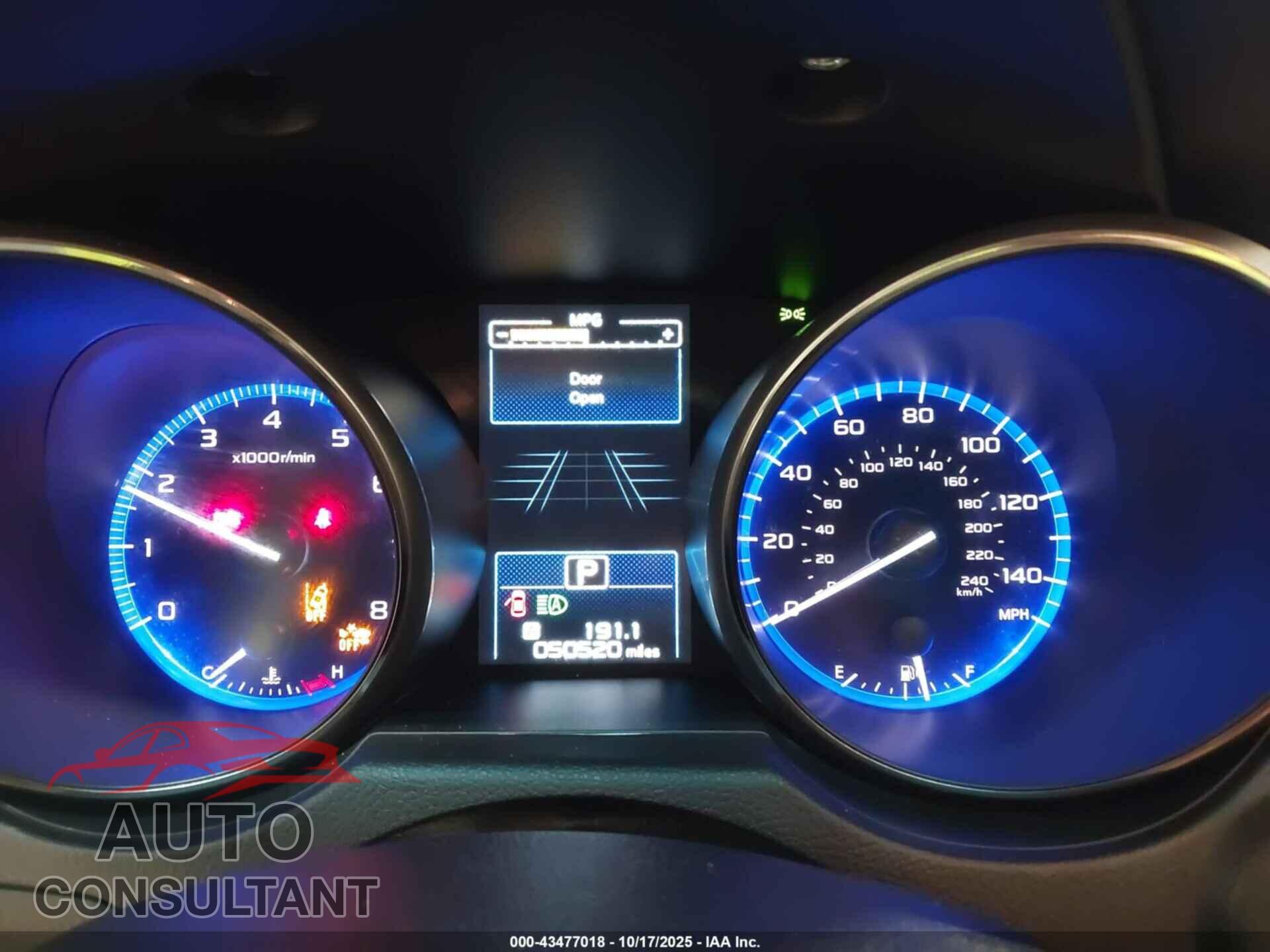 SUBARU OUTBACK 2017 - 4S4BSATC8H3312829