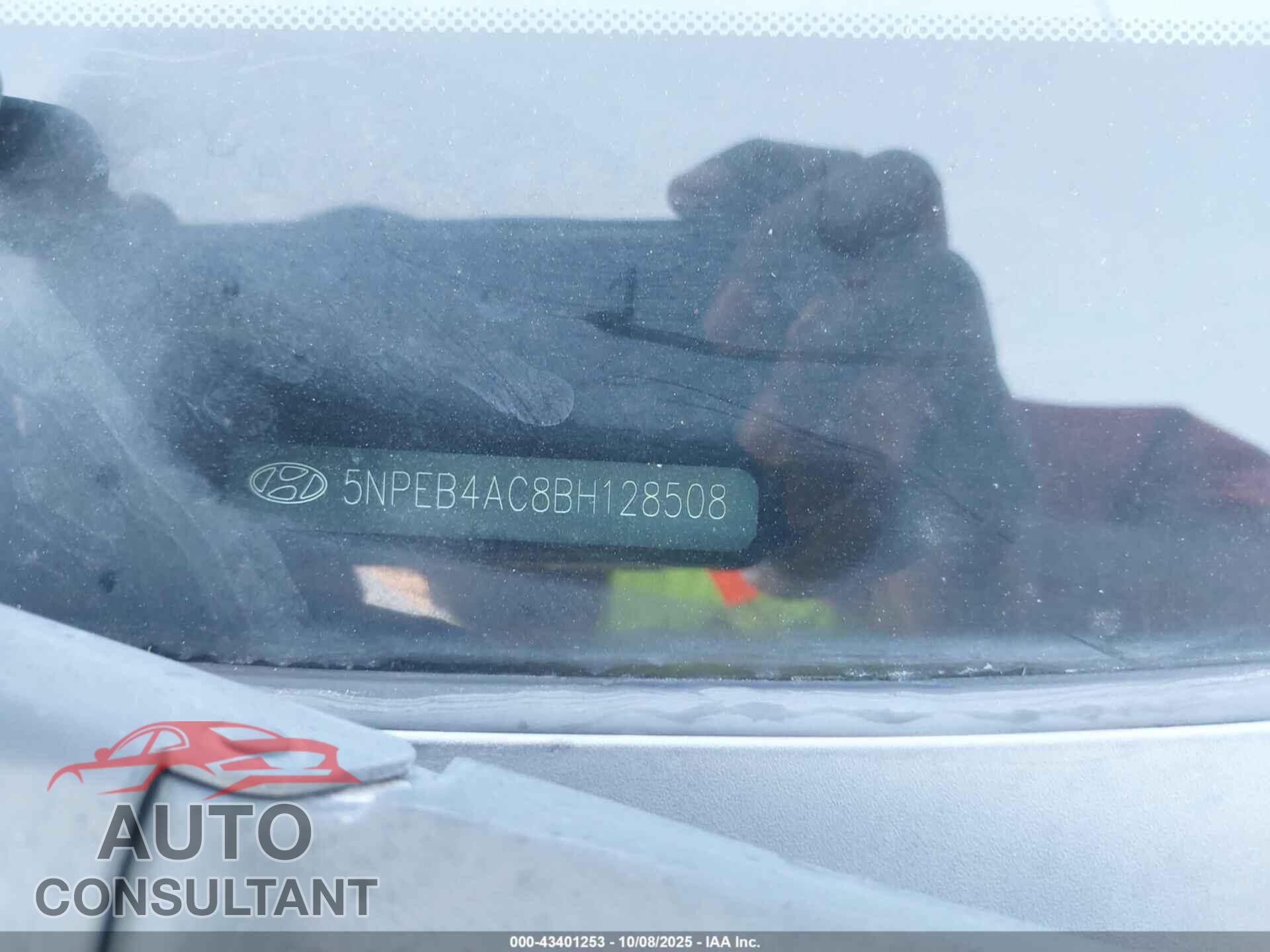 HYUNDAI SONATA 2011 - 5NPEB4AC8BH128508