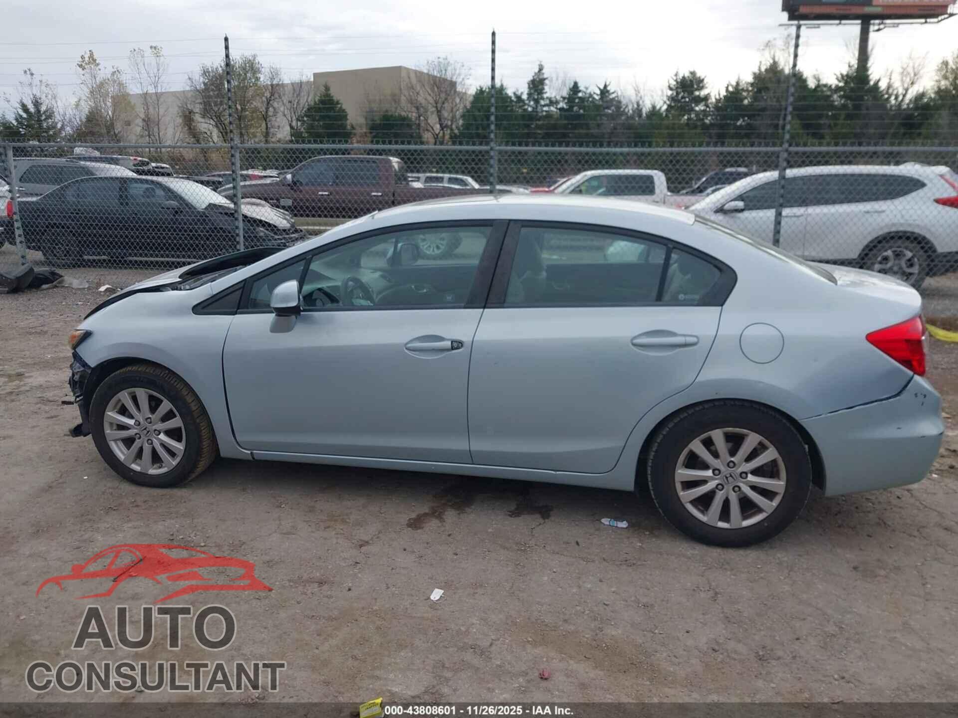 HONDA CIVIC 2012 - 19XFB2F87CE063122