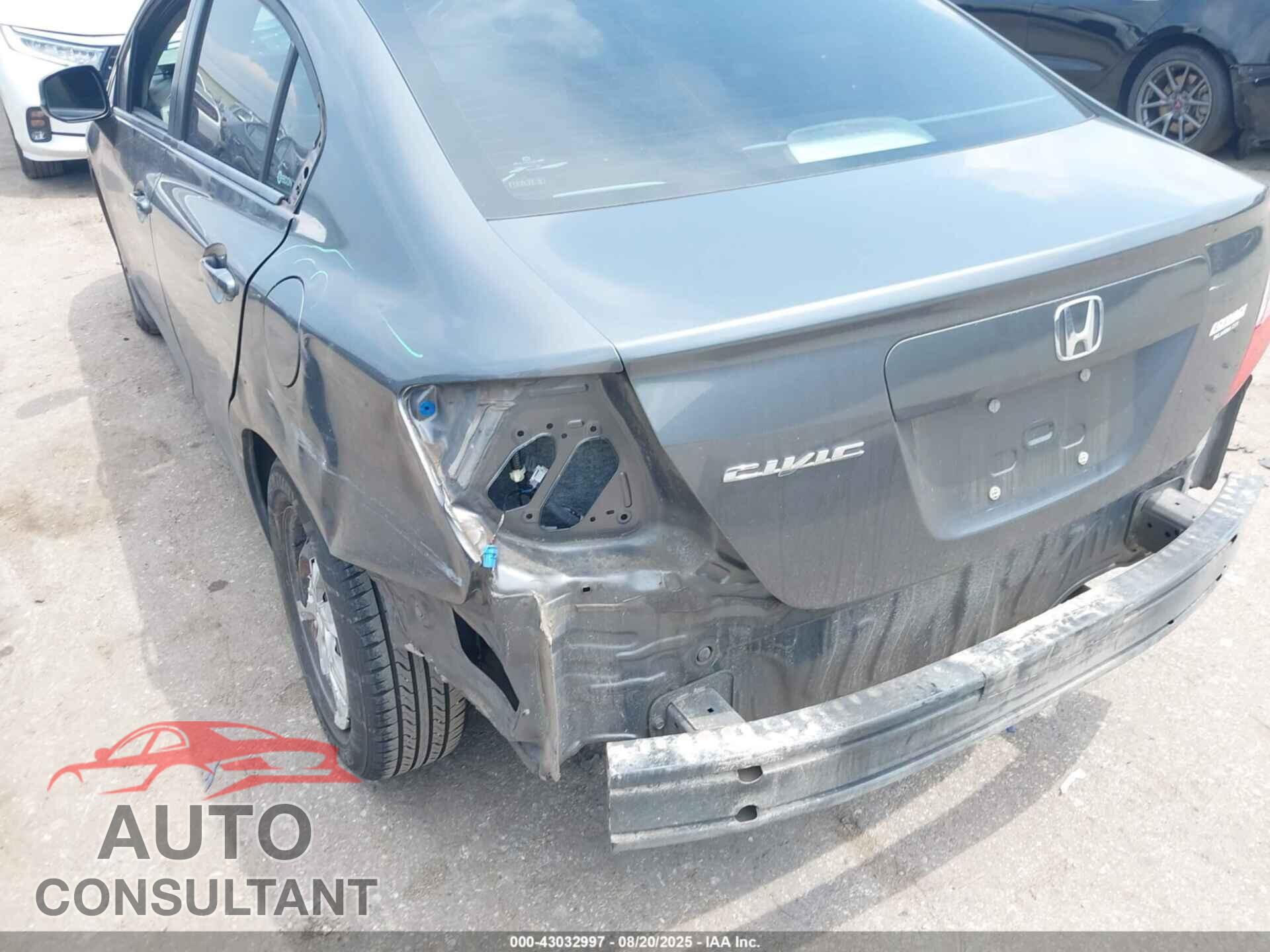 HONDA CIVIC 2012 - 19XFB2F55CE042887
