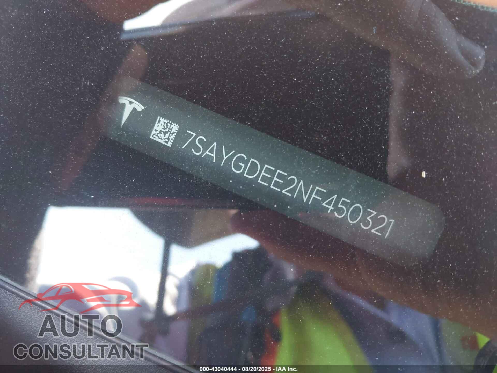TESLA MODEL Y 2022 - 7SAYGDEE2NF450321