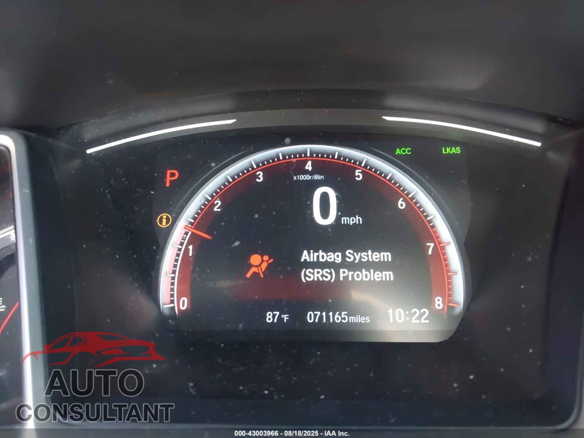 HONDA CIVIC 2019 - 2HGFC2F80KH575208