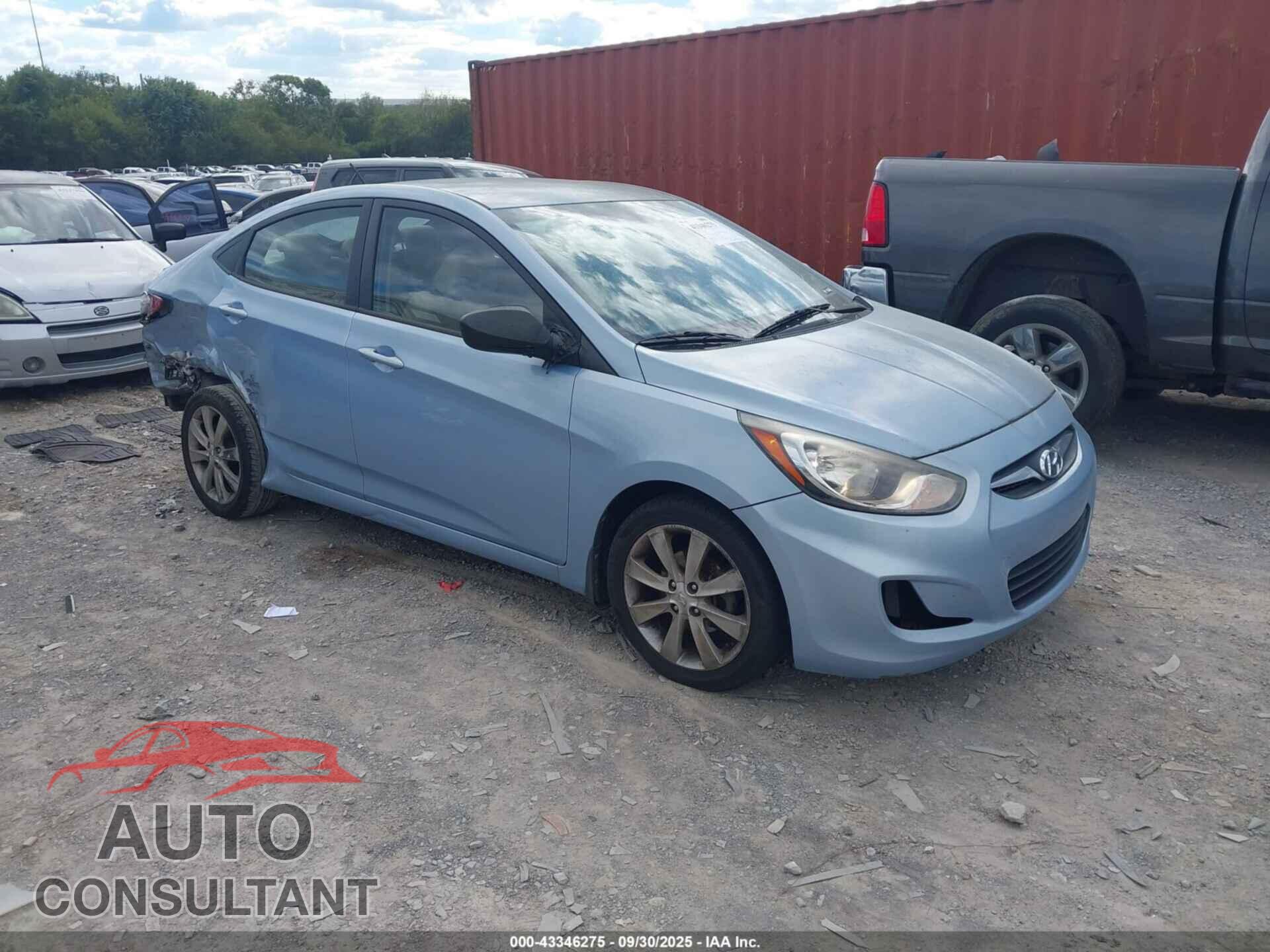 HYUNDAI ACCENT 2013 - KMHCU4AE7DU374876